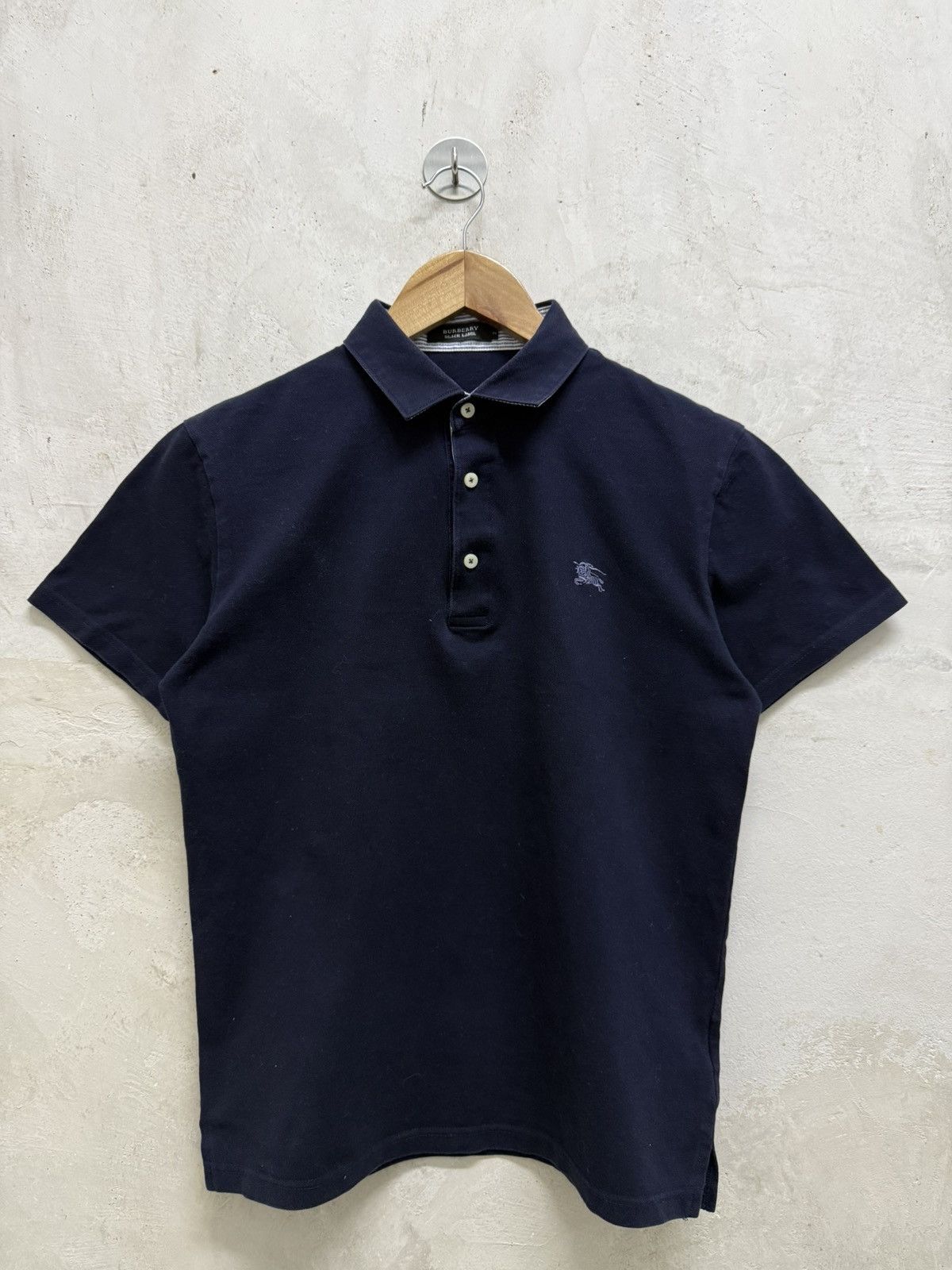 Vintage Burberry London Collar Logo Polo Shirt