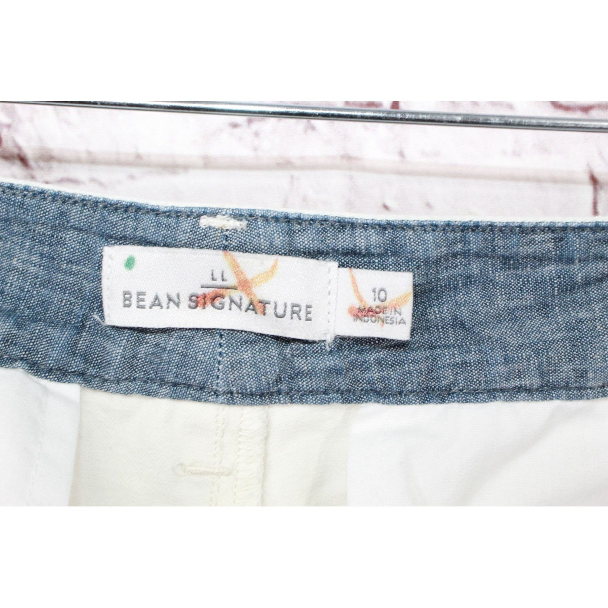 L.L. Bean LL Bean Women's Signature Boyfriend Chinos Mid Rise White Size 32" / US 10 / IT 46 - 7 Thumbnail