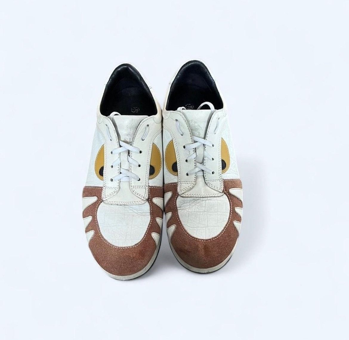 Jean Charles De Castelbajac Vintage Archive Castelbajac Low Top Leather Shark Shoes Size US 7.5 / EU 40-41 - 1 Thumbnail