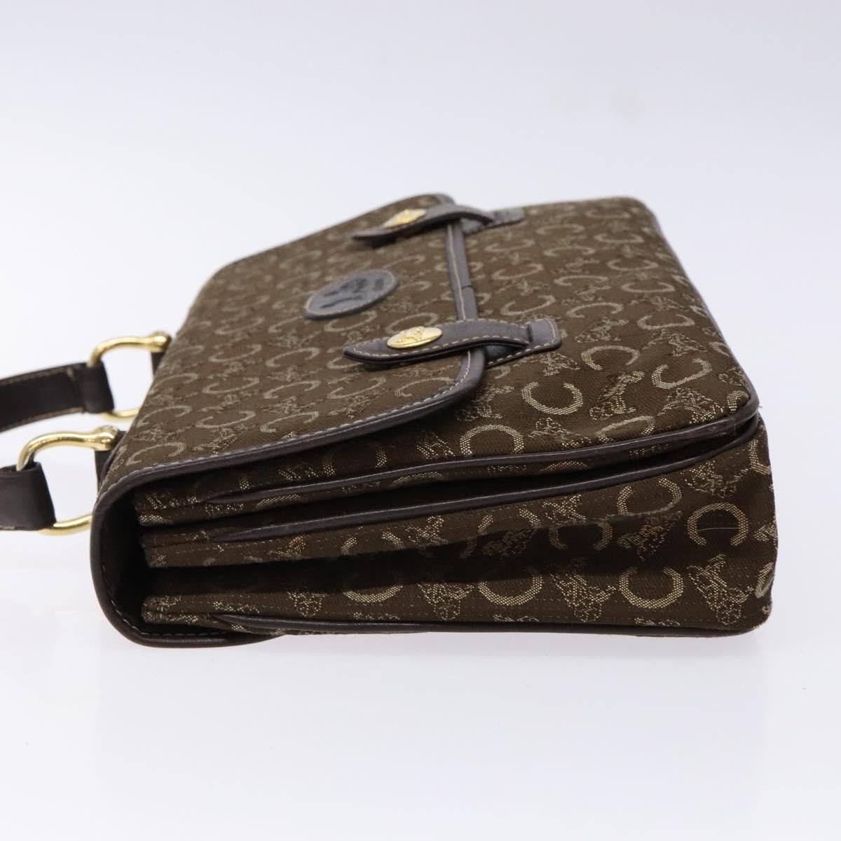 Celine CELINE C Macadam Canvas Hand Bag Brown Gold Size ONE SIZE - 5 Thumbnail