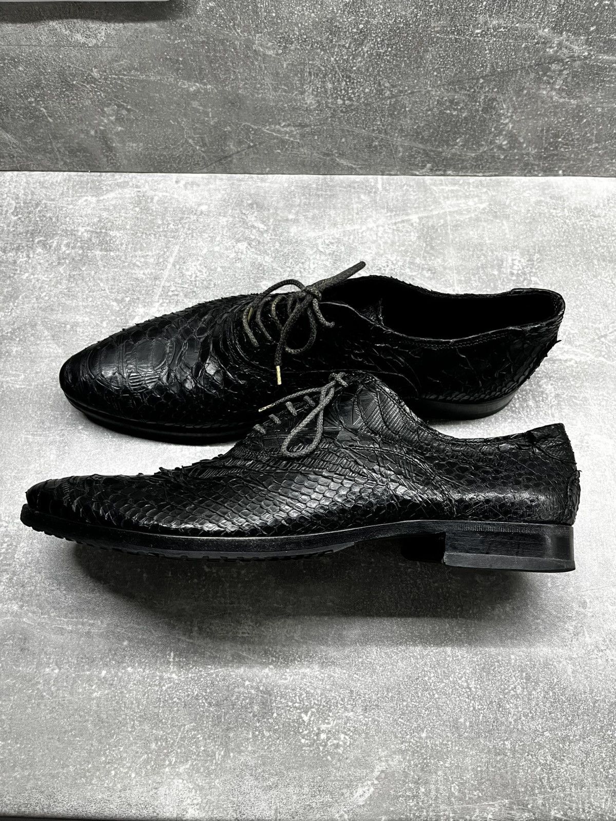Barracuda Barracuda avant garde python learher bottega veneta style Size US 10.5 / EU 43-44 - 4 Thumbnail