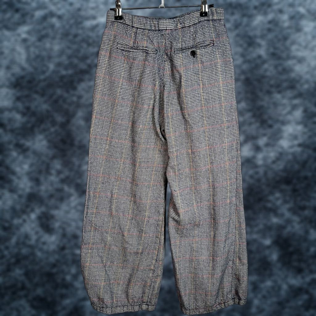 Reformation Reformation Womens Plaid Trousers Size 6 Wide Leg Pants Wool Blend Size 28" / US 6 / IT 42 - 1 Thumbnail