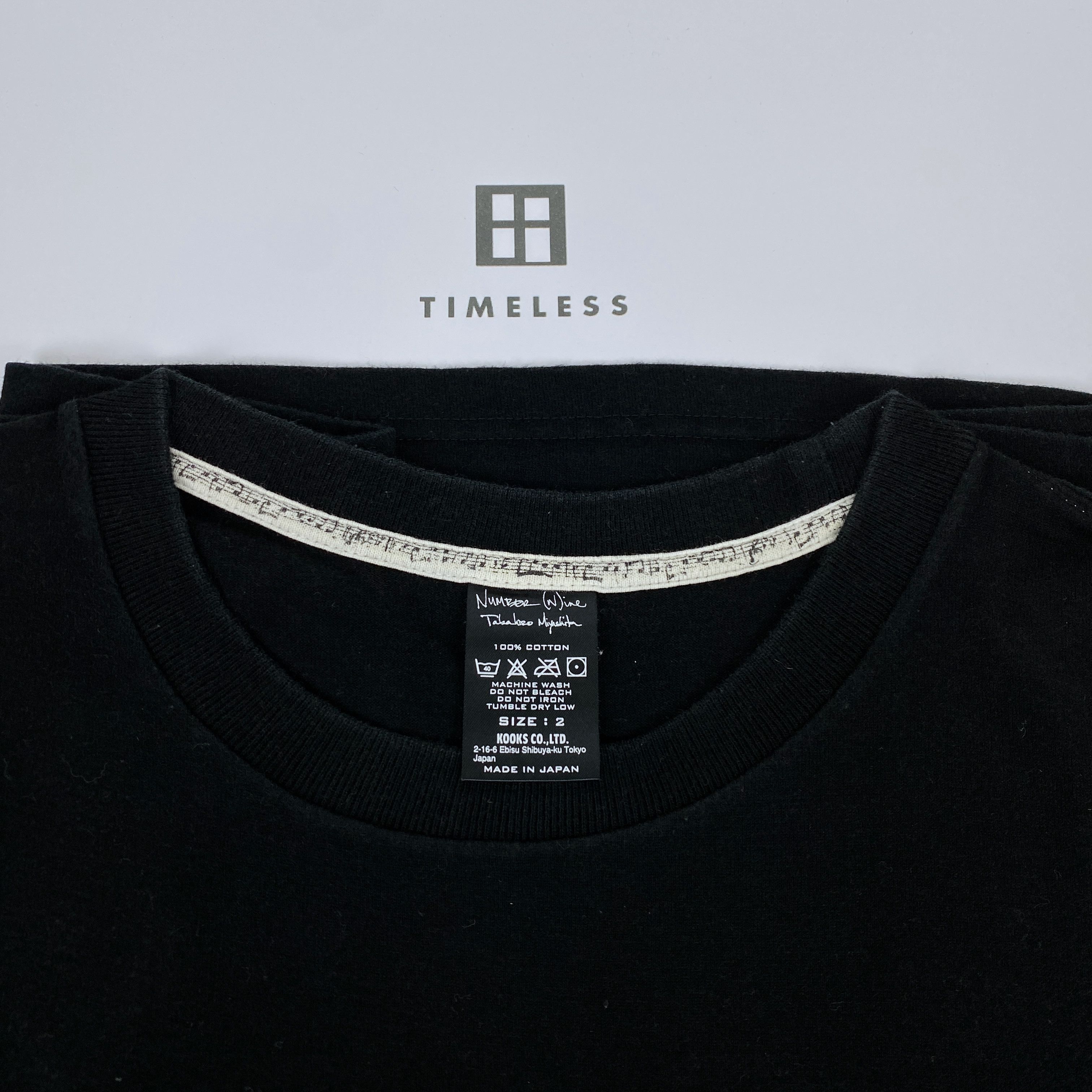 Number (N)ine 2009AW "A CLOSED FEELING" BYE BYE GOOD NIGHT TEE Size US M / EU 48-50 / 2 - 5 Thumbnail