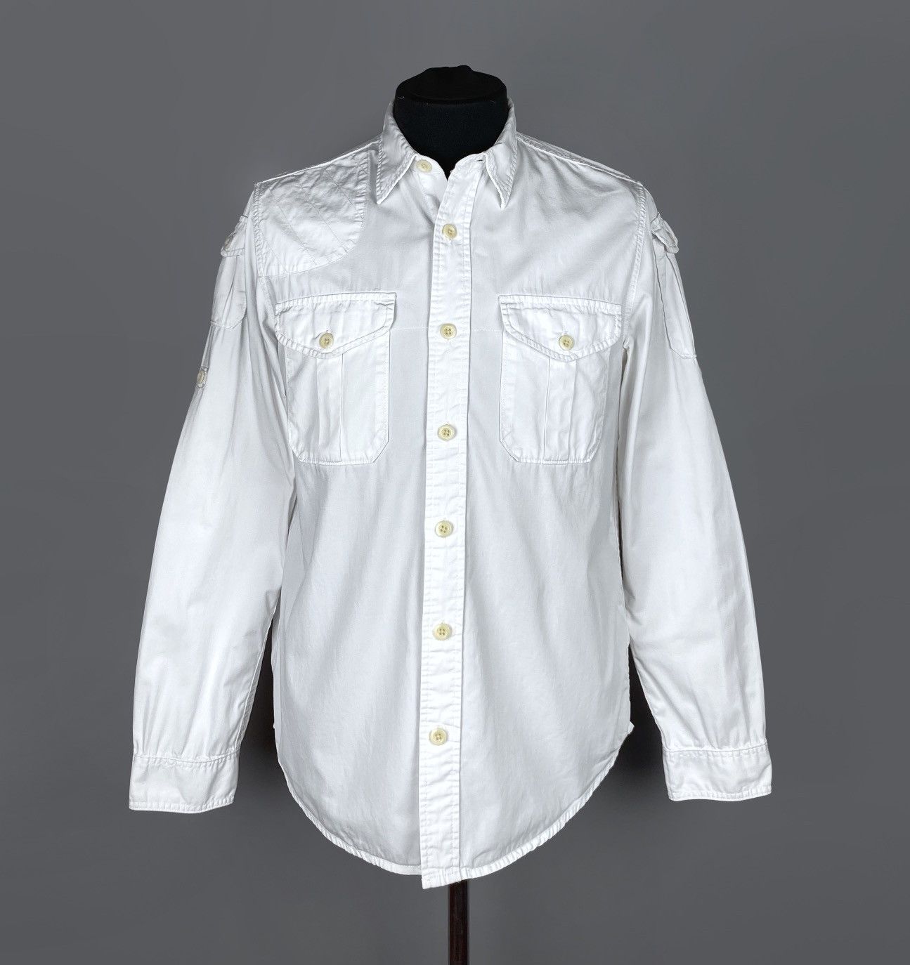 Ralph Lauren Denim & Supply Ralph Lauren White Multipocket Shirt Size L Size US M / EU 48-50 / 2 - 1 Thumbnail