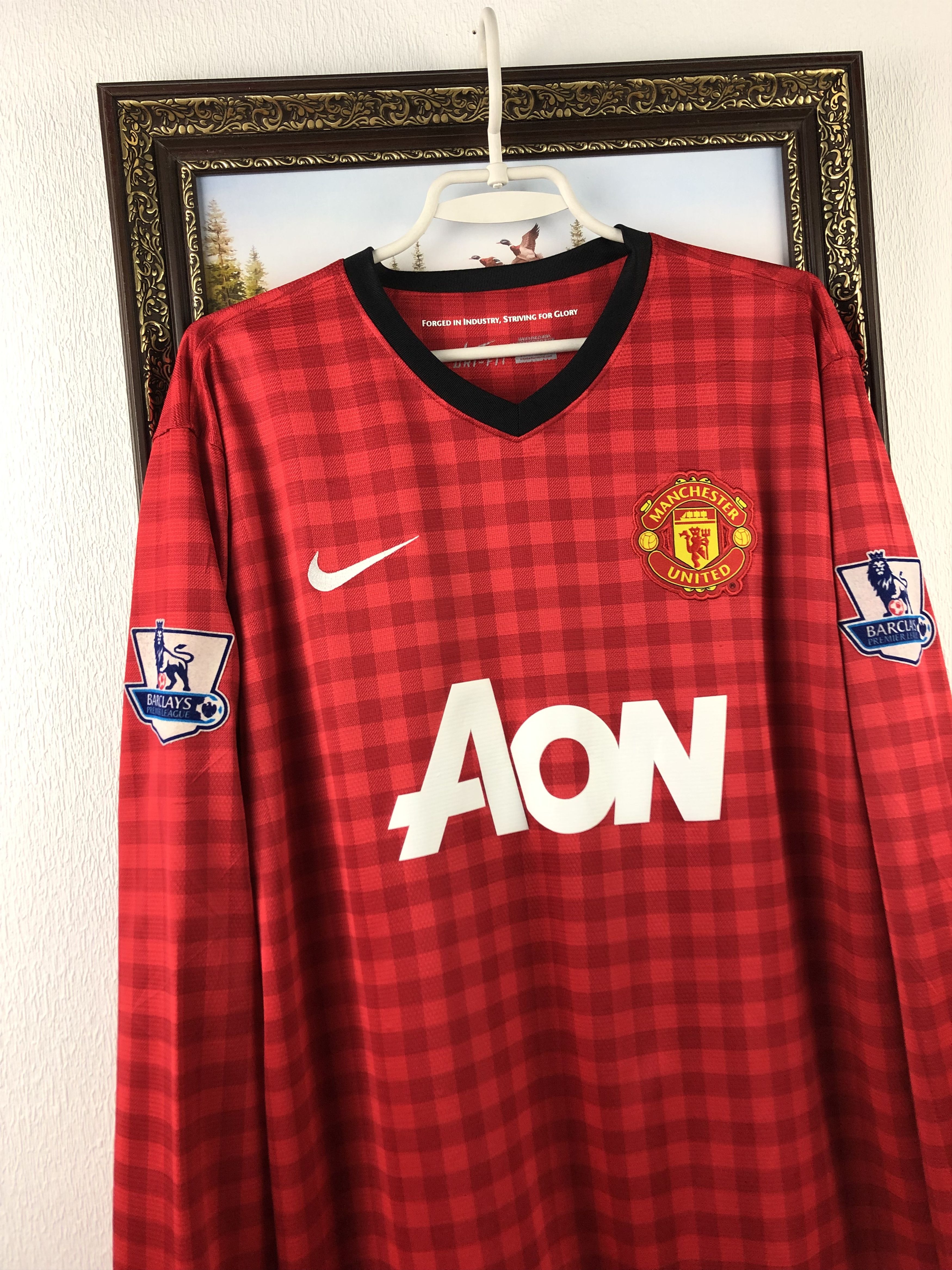 Nike Manchester United shirt 2012 Soccer #20 v. Persie Jersey Size US XL / EU 56 / 4 - 7 Thumbnail