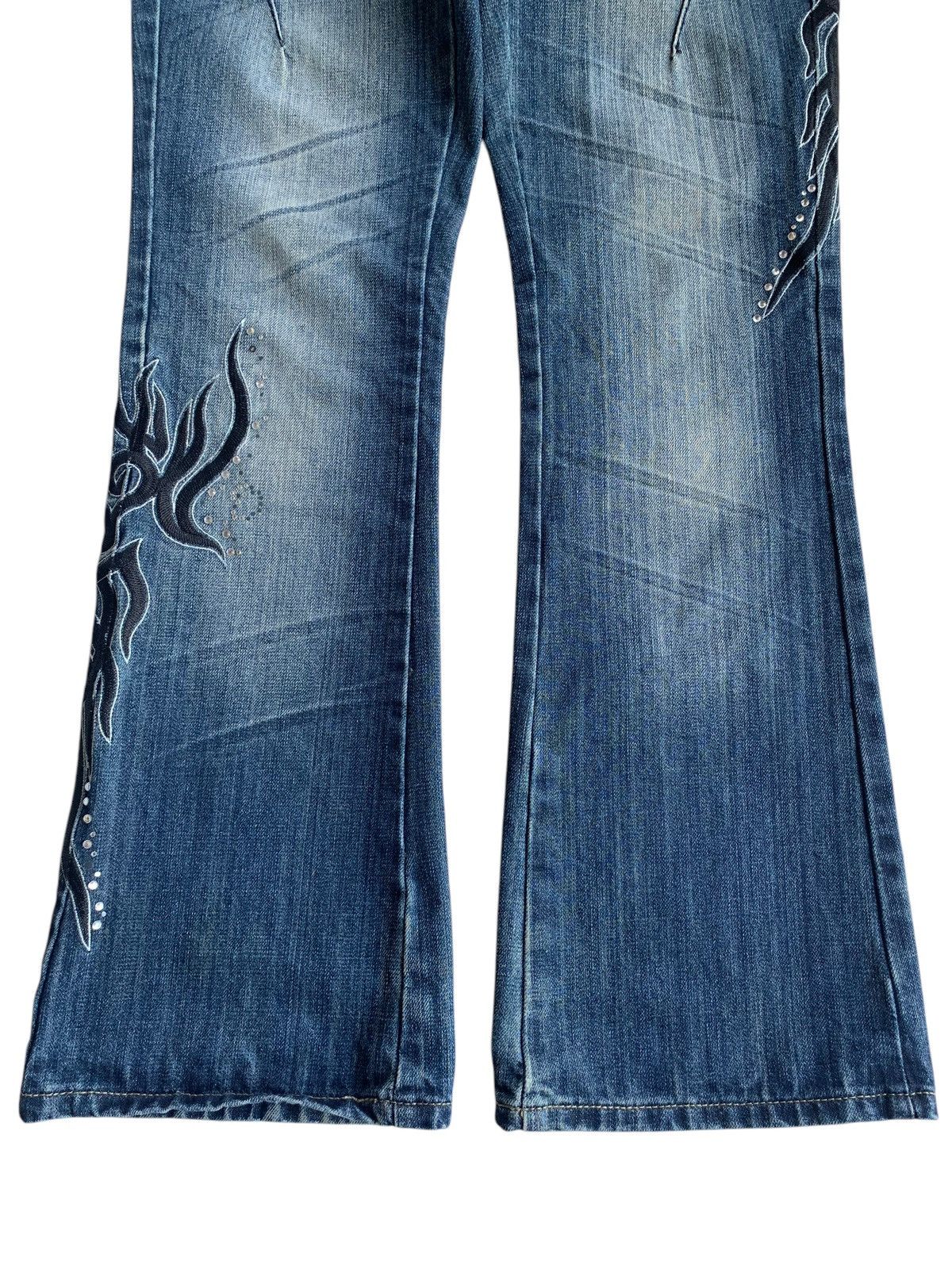Black Crown Flared Rusty Mudmax Punk Style Denim