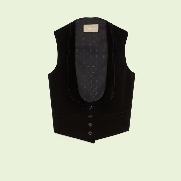 Gucci GUCCI Velvet Vest Size XS / US 0-2 / IT 36-38 - 12 Thumbnail