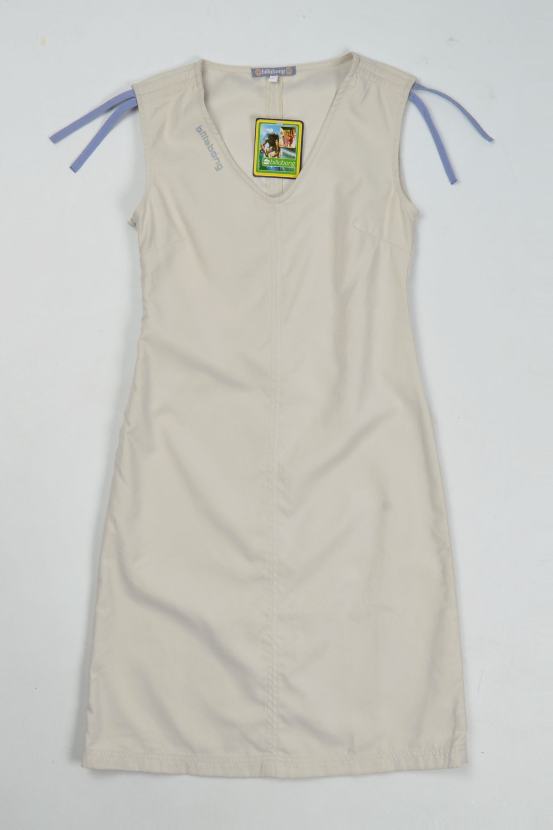 Billabong × Vintage Vintage Billabong Y2K Beige Mini Dress Size XS / US 0-2 / IT 36-38 - 4 Thumbnail