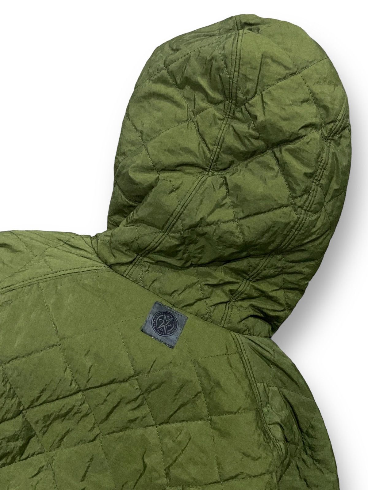 Nike × Vintage Vintage 90s Nike Deadstock TBC Quilted Bomber Hooded Jacket Size M / US 6-8 / IT 42-44 - 10 Thumbnail