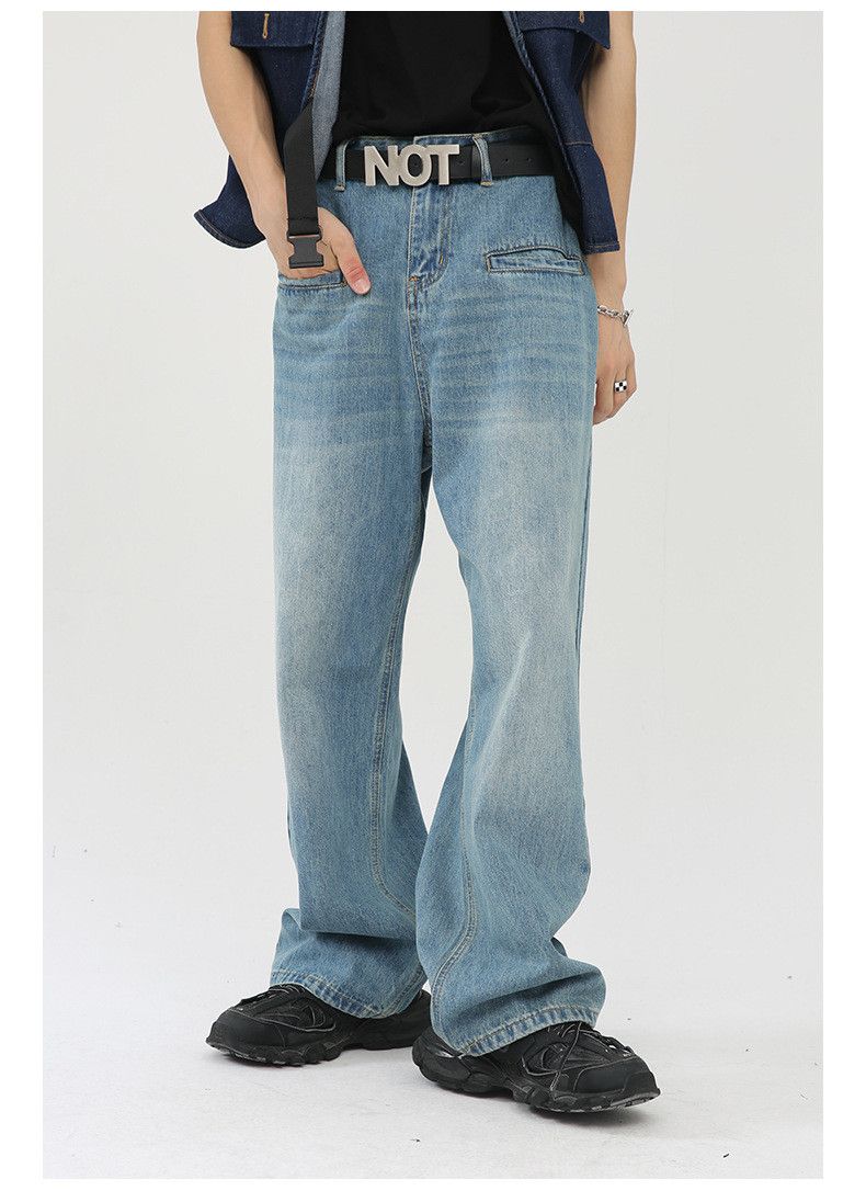 Japanese Brand Retro pocket design straight jeans Japanese loose Size US 32 / EU 48 - 2 Thumbnail