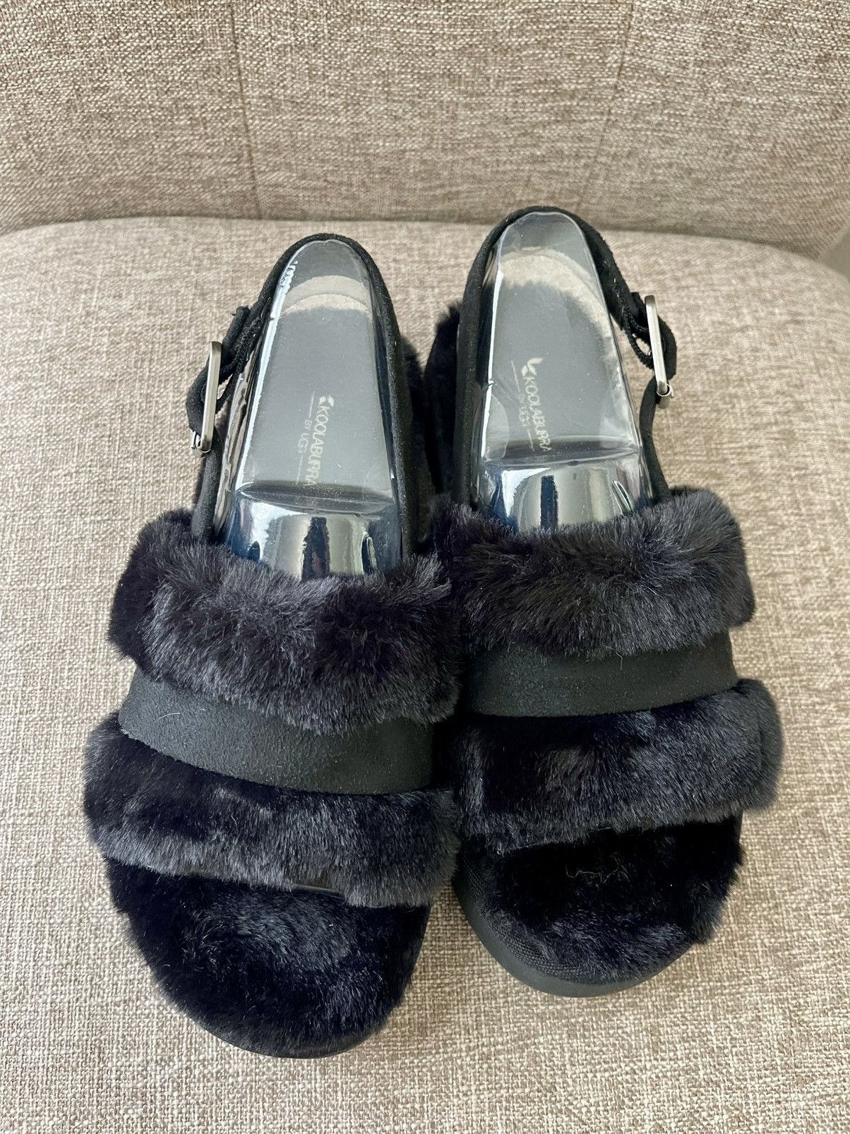 Ugg Koolaburra by UGG Fuzz'd Out Women's Sandal Slippers size 5 Size US 5 / IT 35 - 2 Thumbnail
