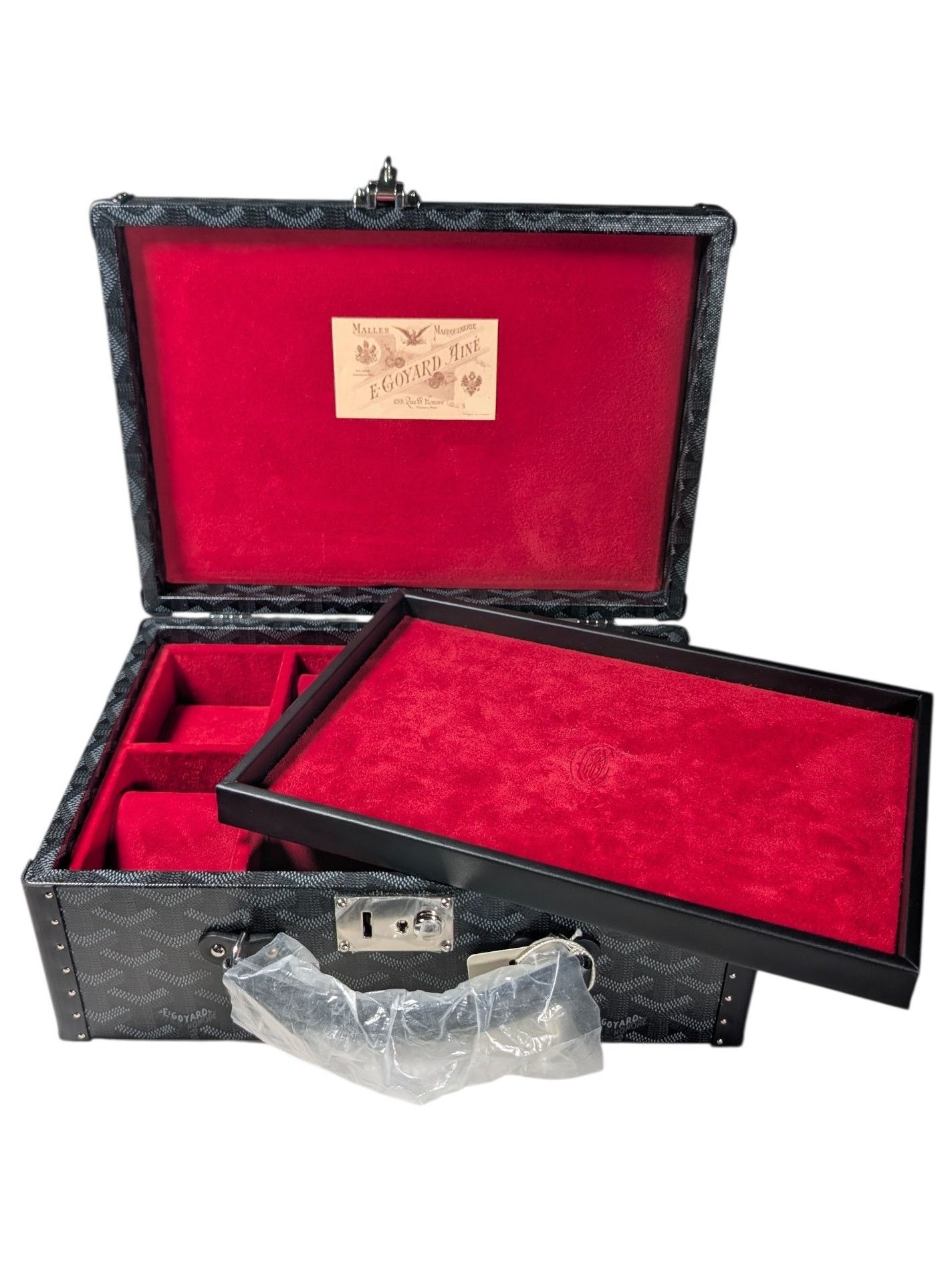 Goyard Goyard 1/1 Jet Black Joux 8 Watch Trunk Case - Jet Black
