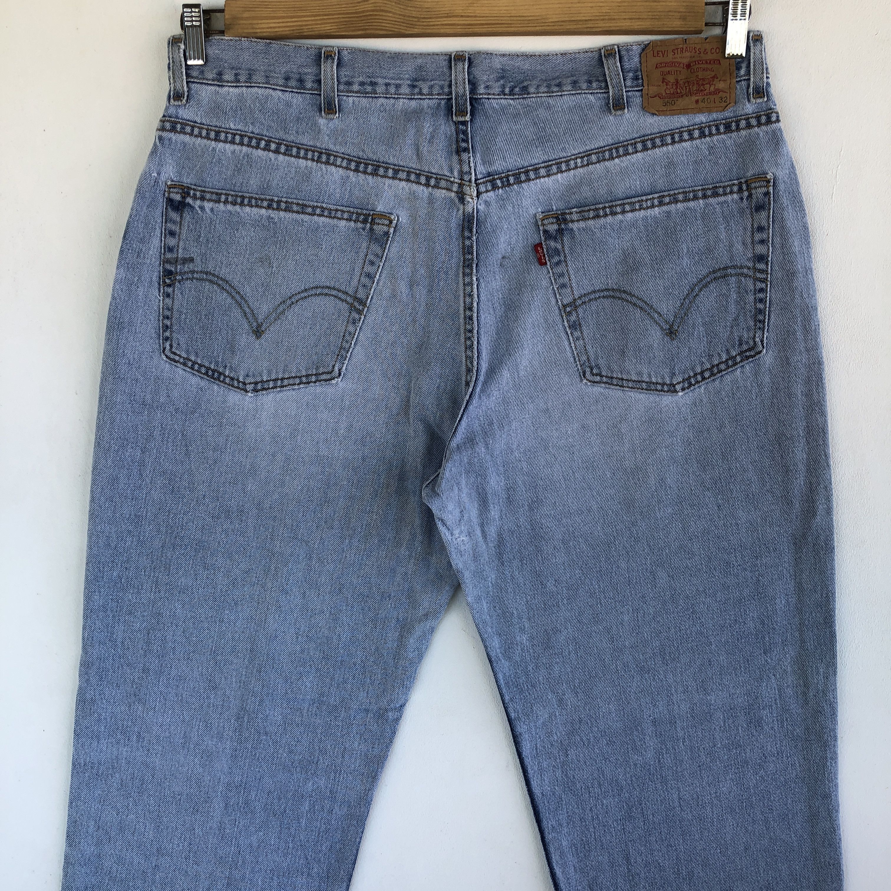 Levi's Vintage Light Wash Levi's Jeans Levi's 550 Denim Size US 38 / EU 54 - 4 Thumbnail