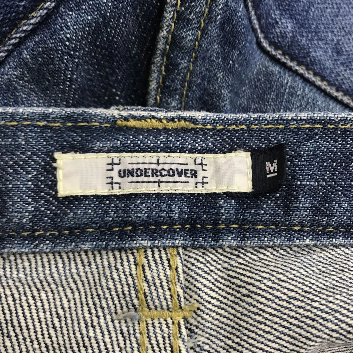 Undercover AW01 "D.A.V.F." Distressed Denim Pants Size US 29 - 4 Thumbnail