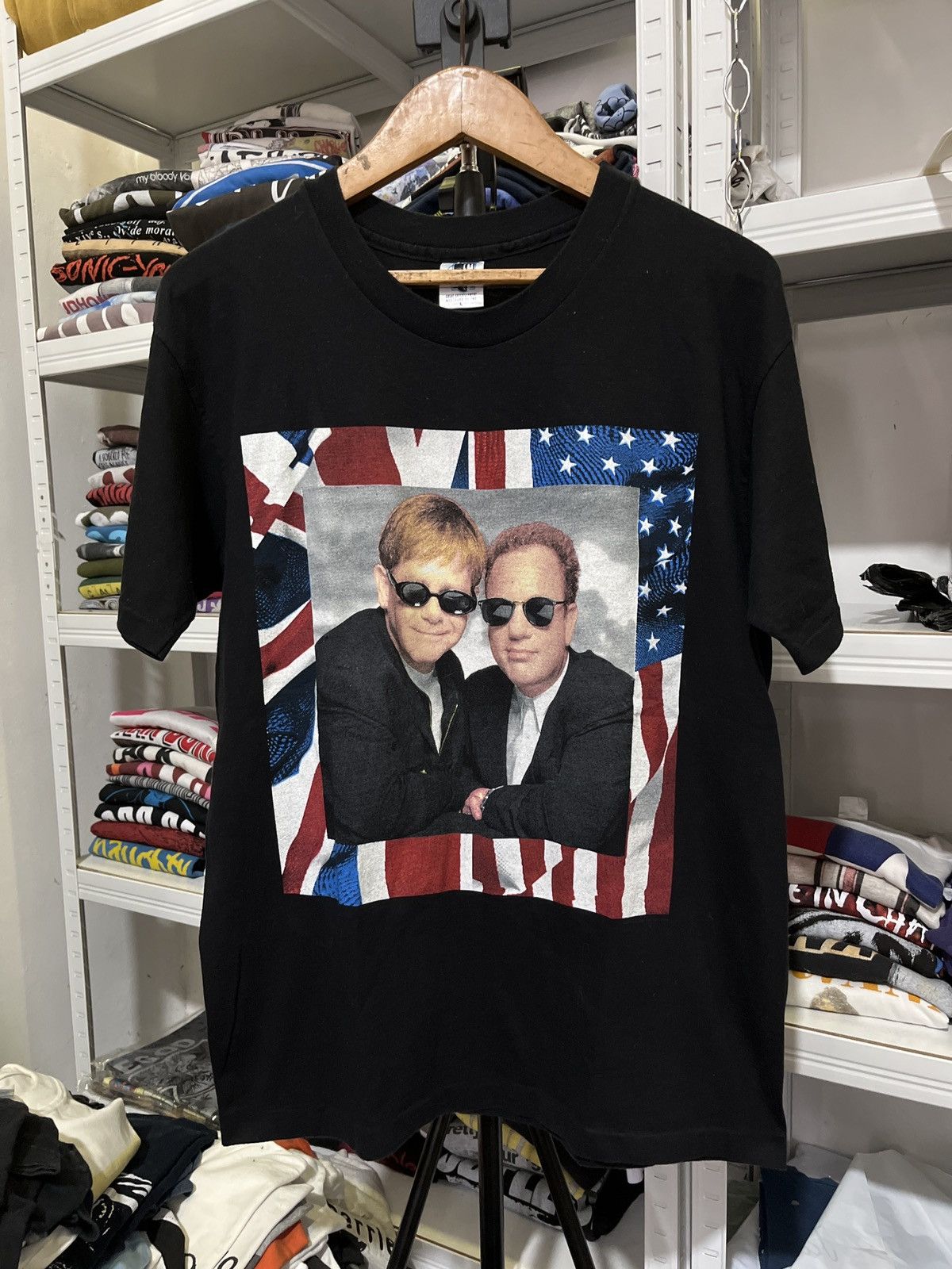 Band Tees Vintage Billy Joel & Elton Jhon Tour 1994 Size US L / EU 52-54 / 3 - 1 Thumbnail