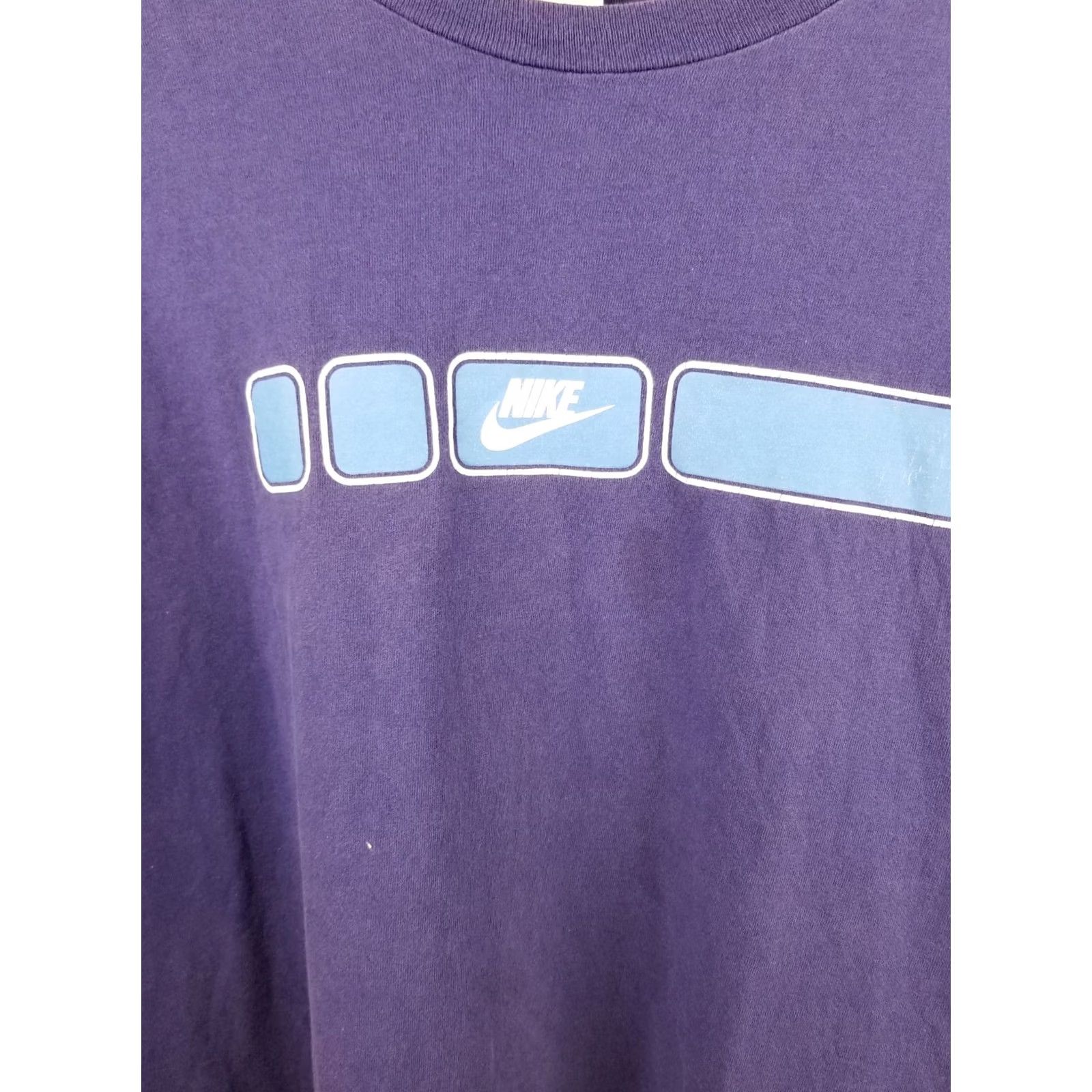 Nike VINTAGE Nike T-Shirt Navy Center Swoosh Print Long Sleeve XL Made in USA Mens Shirt Navy Swoosh 90s Size US XL / EU 56 / 4 - 2 Thumbnail