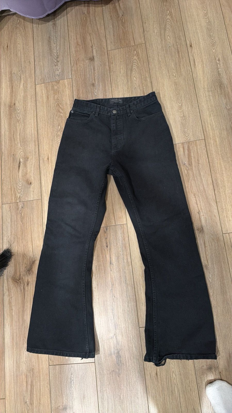 Balenciaga Black balenciaga washed bootcut flares Size US 30 / EU 46 - 1 Thumbnail