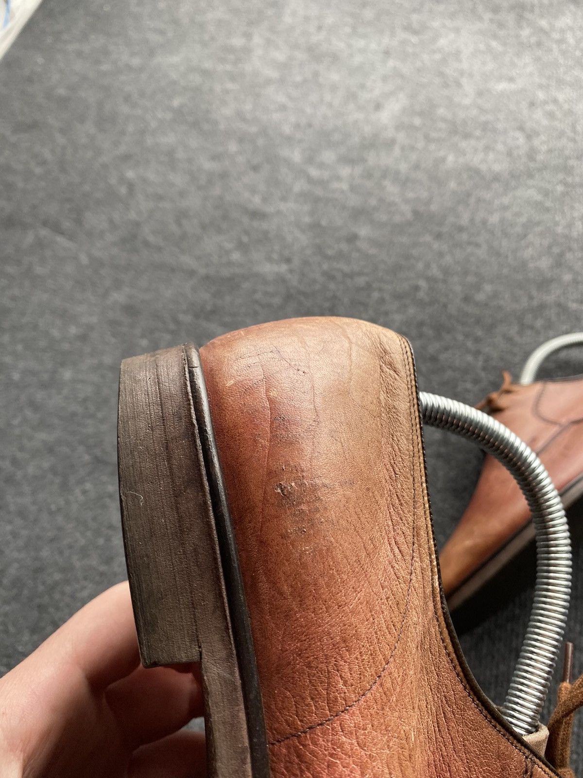 Church's 🔥Church's Vintage Brown Calf Leather Derby Shoes Handcrafted Size US 8 / EU 41 - 18 Thumbnail