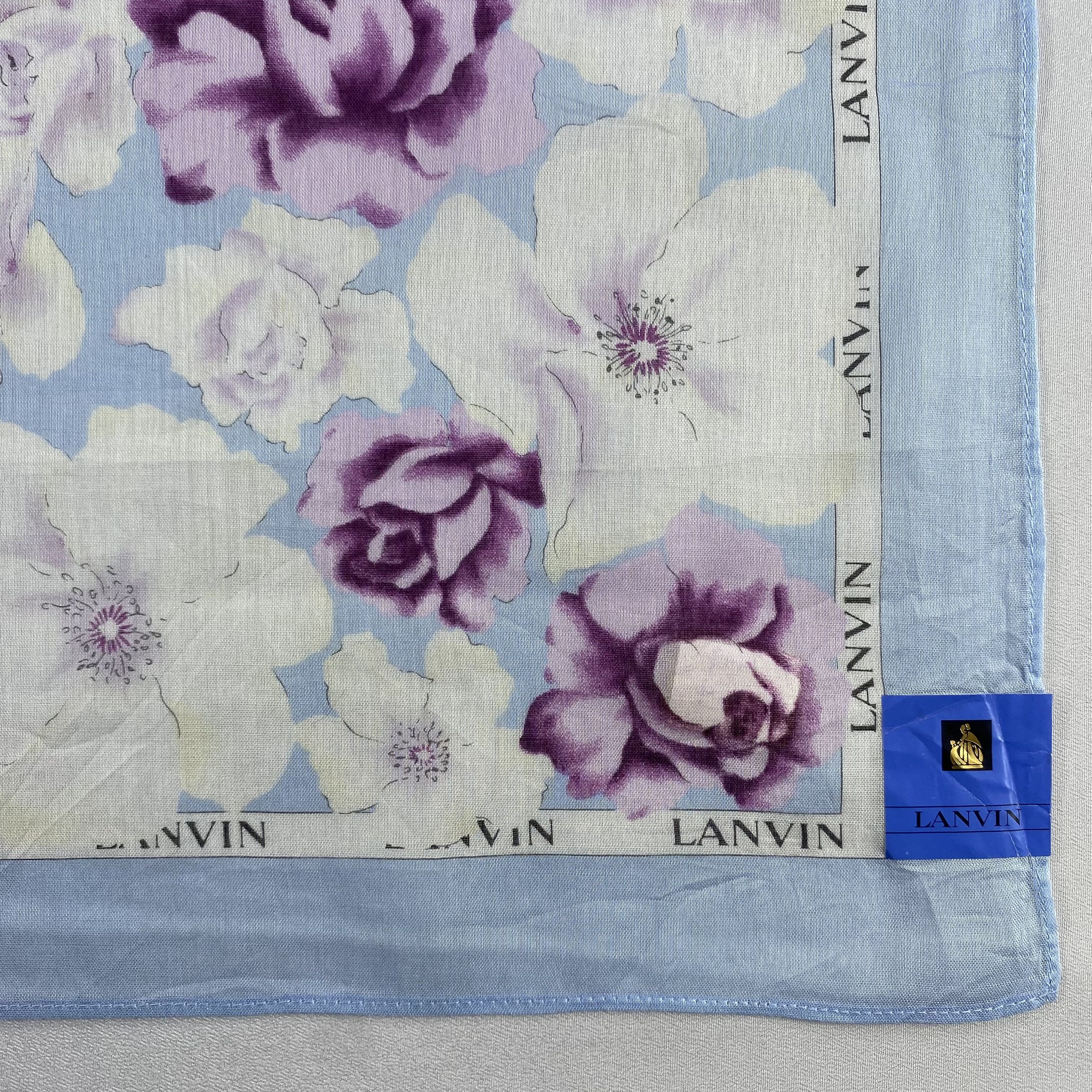 Lanvin × Vintage Lanvin Handkerchief / Neckerchief / Bandana-P1449 Size ONE SIZE - 3 Thumbnail