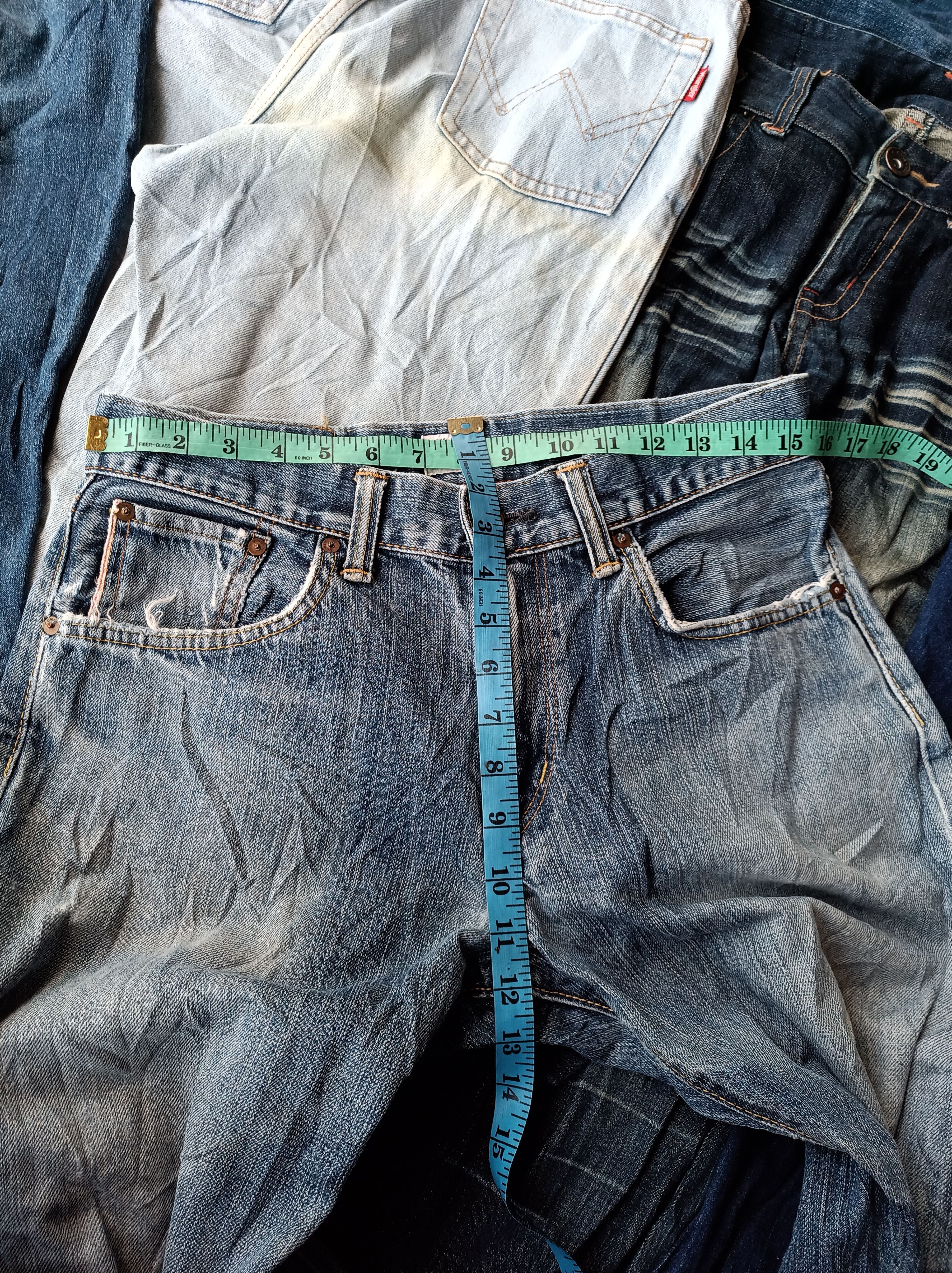 Edwin EDWIN 505zx selvage distressed denim. Size US 31 - 11 Thumbnail