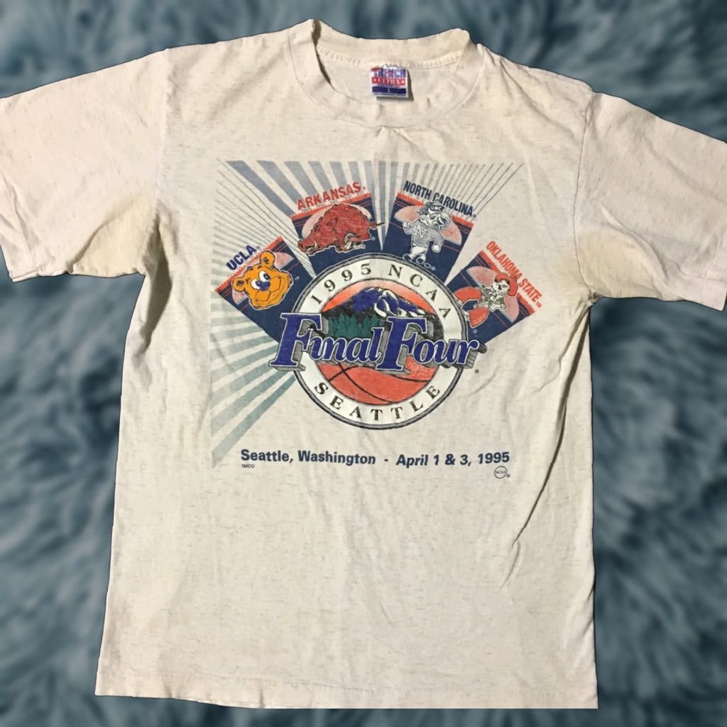 Vintage VINTAGE 90s Final Four College Basketball Faded Distress Shirt M UCLA Arkansas Track Size US M / EU 48-50 / 2 - 1 Thumbnail