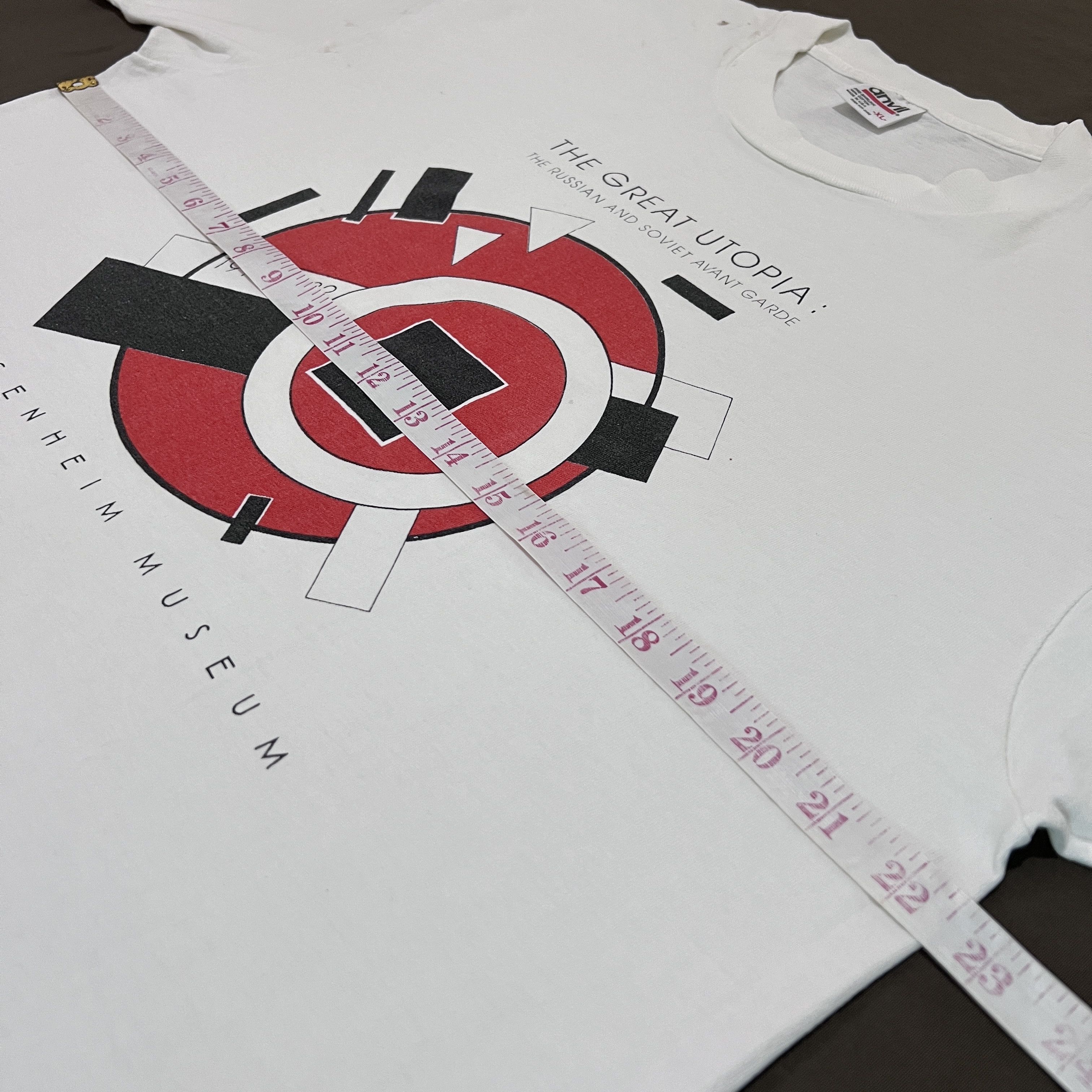 Vintage Vintage 90s The Great Utopia Guggenheim Museum Promo Tee Size US XL / EU 56 / 4 - 6 Thumbnail