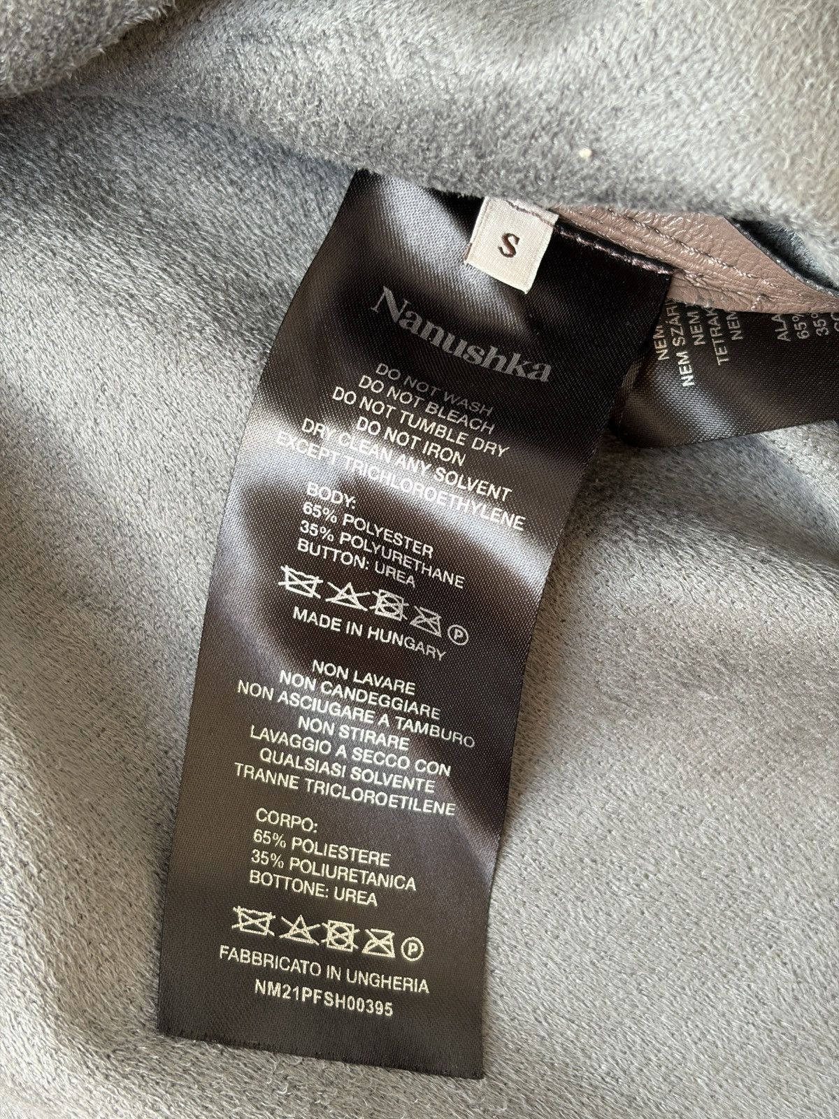 Nanushka NANUSHKA Faux Leather Coffee Brown Shirt Size US S / EU 44-46 / 1 - 13 Thumbnail
