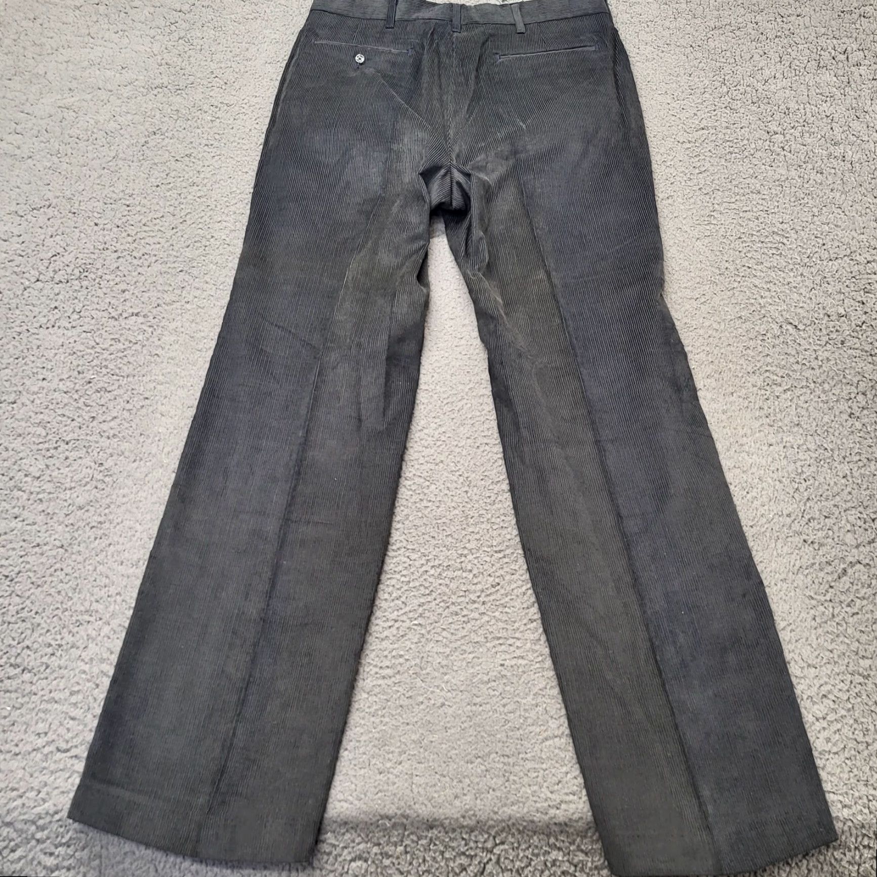 Haggar VINTAGE? No, use Haggar Corduroy Pants Men's 34x31 Gray Casual Flat Front Lightweight Preppy Size US 34 / EU 50 - 4 Thumbnail