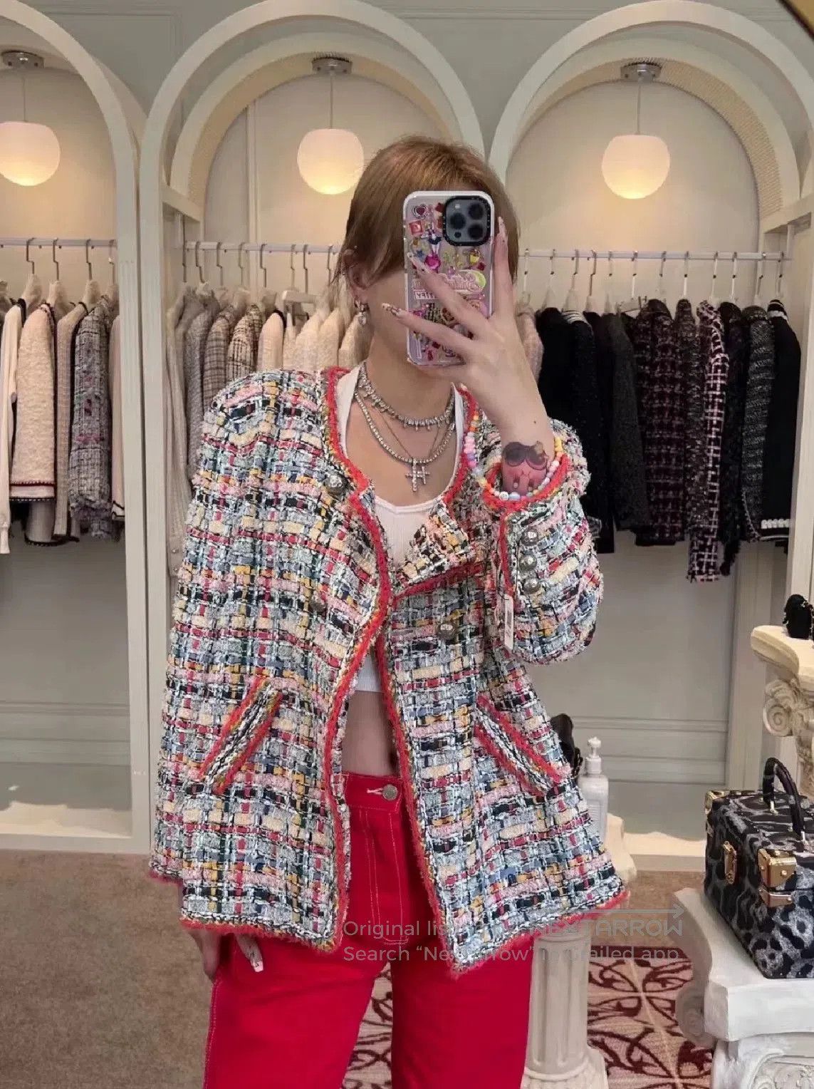 Chanel Chanel Colorful Mosaic Tweed Jacket. Size XXS / US 00 / IT 34 - 1 Thumbnail