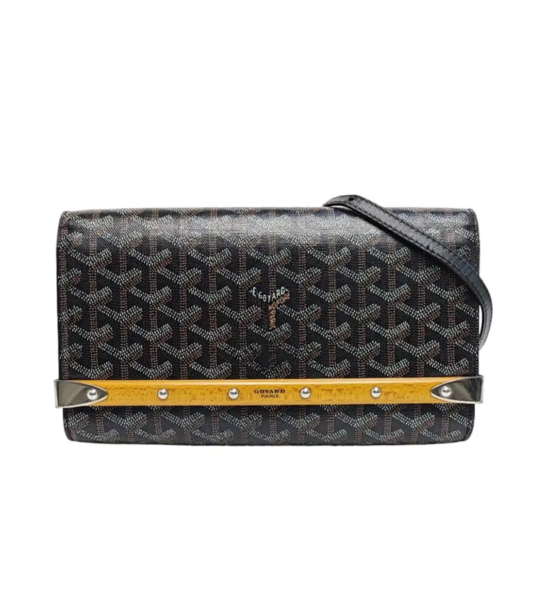 Goyard GOYARD Monte-Carlo Small black coated canvas print shoulder bag crossbody bag si Size ONE SIZE - 1 Thumbnail