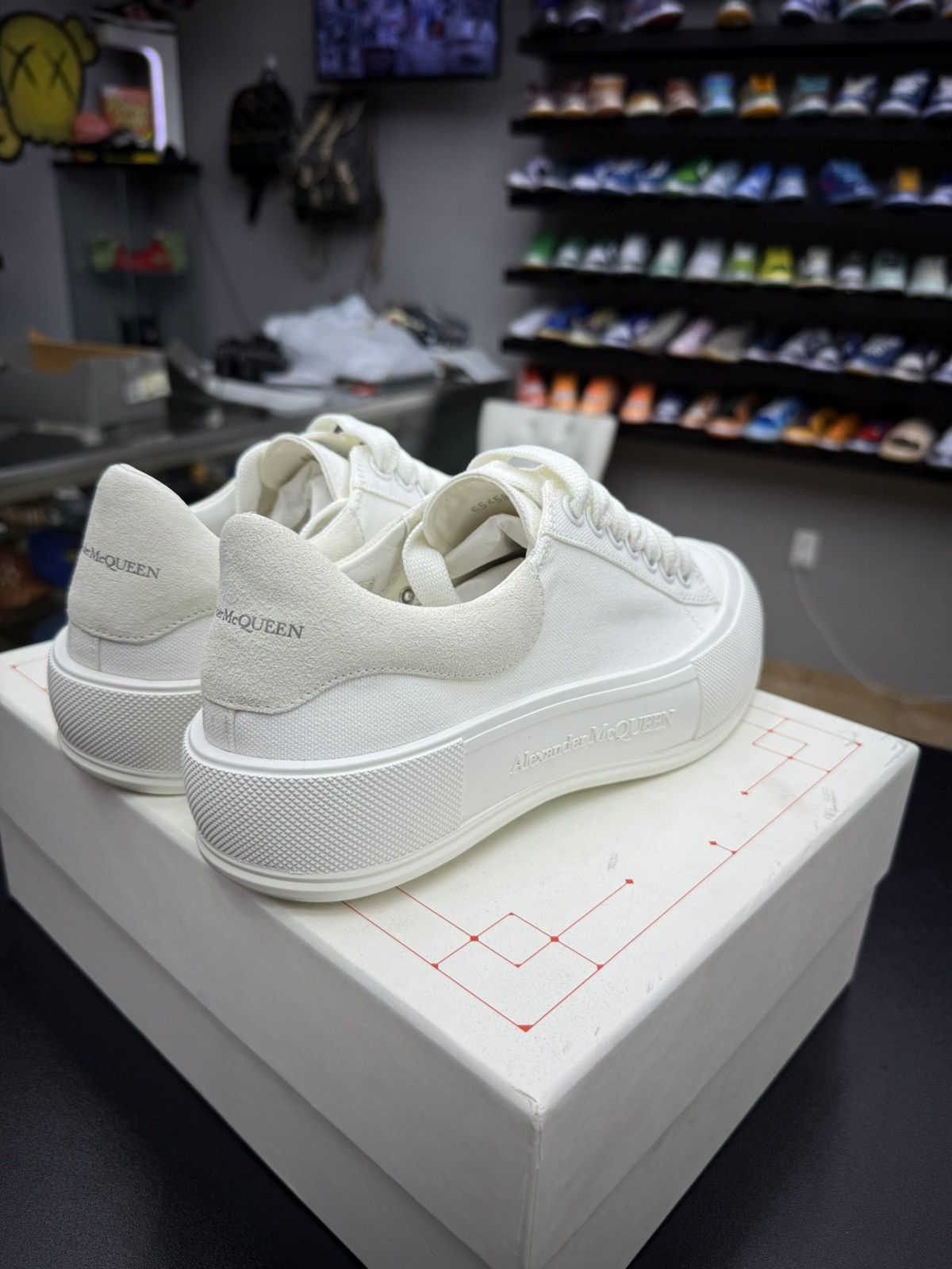 Alexander McQueen ALEXANDER MCQUEEN White Deck Plimsoll Sneaker 40 / 7 US NEW Size US 7 / EU 40 - 9 Thumbnail