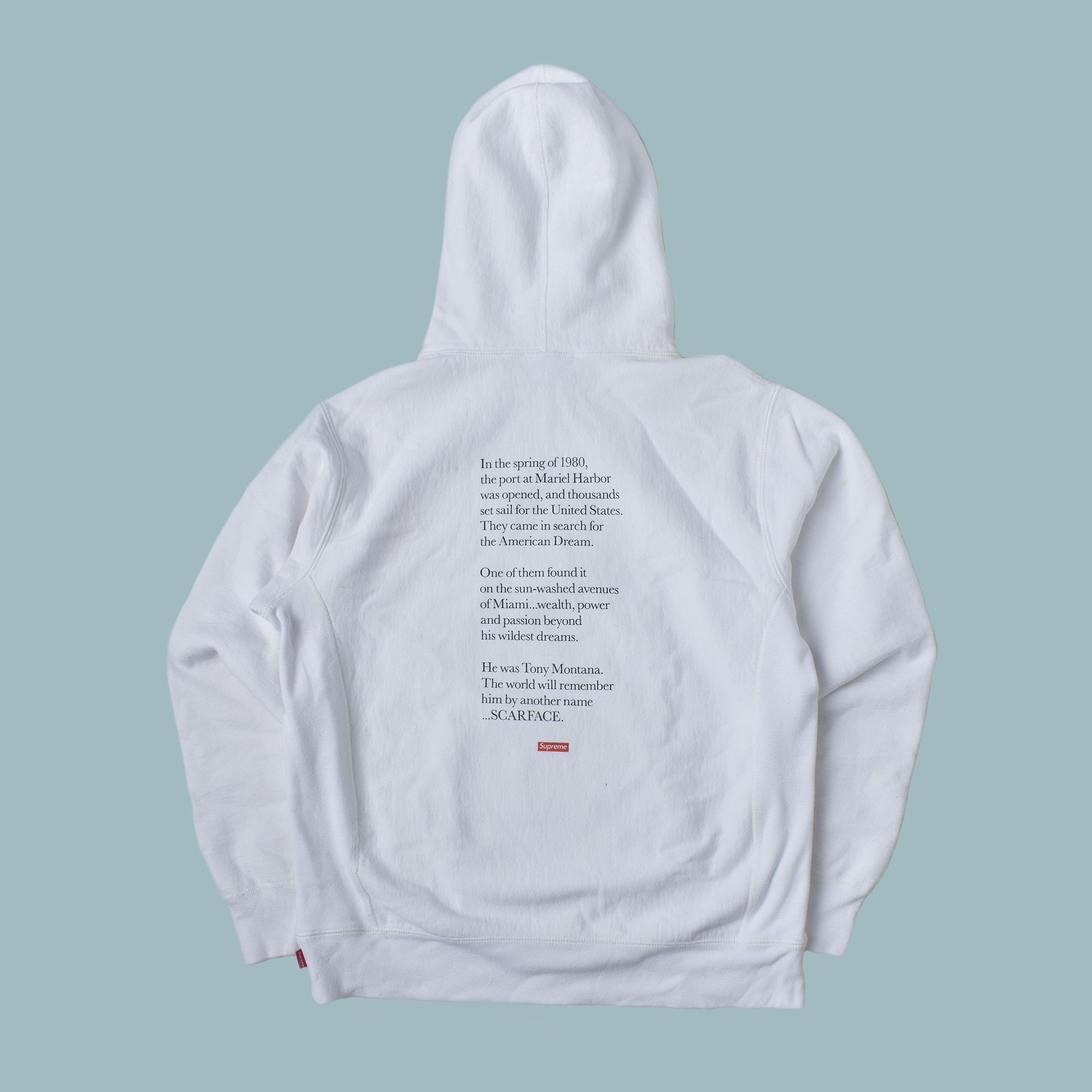 Supreme SUPREME X SCARFACE FIREND WHITE HOODIE MEN'S M Size US M / EU 48-50 / 2 - 7 Thumbnail