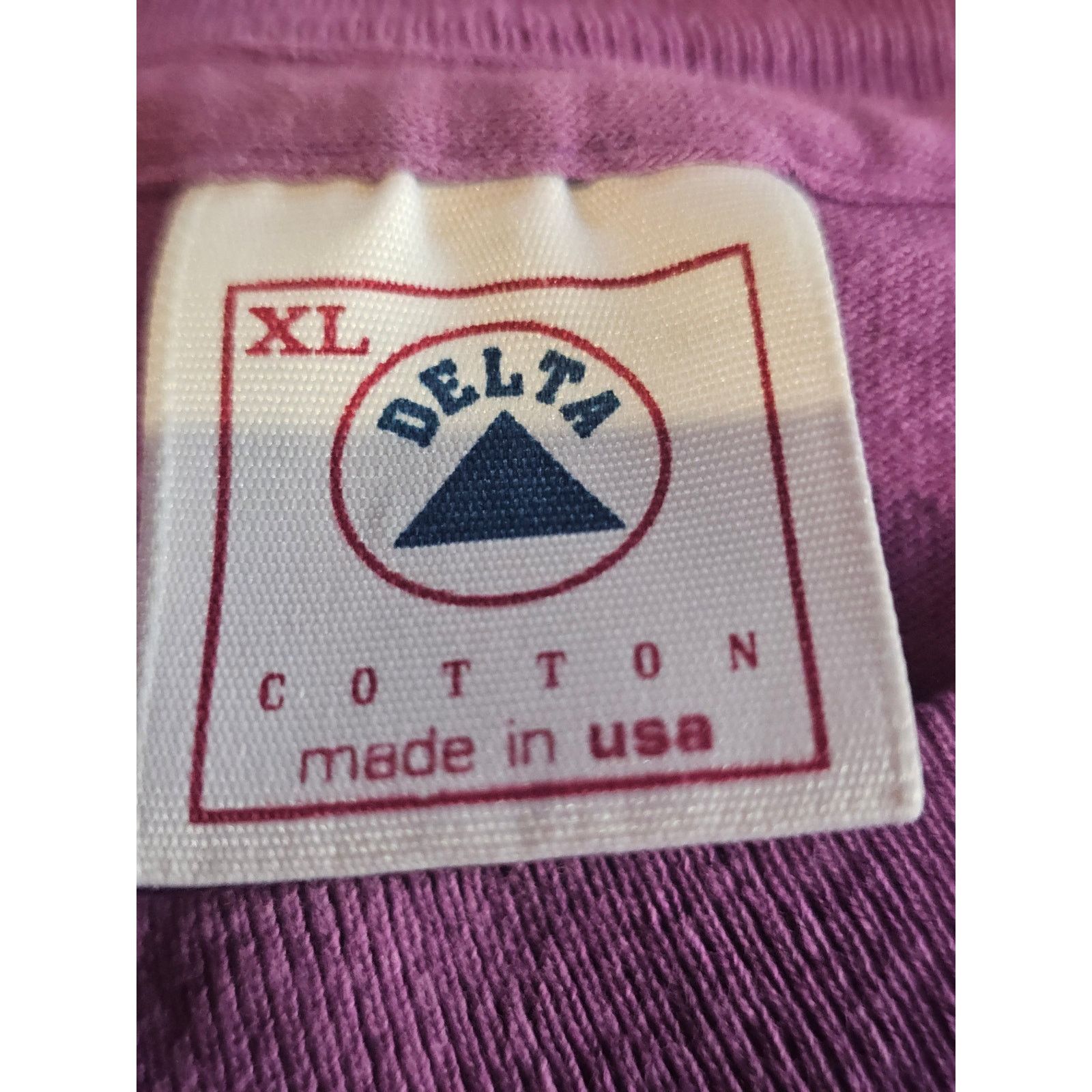 Delta Vintage 90's single Stitch Delta Purple Chicago T-Shirt XL Size XL / US 12-14 / IT 48-50 - 4 Thumbnail
