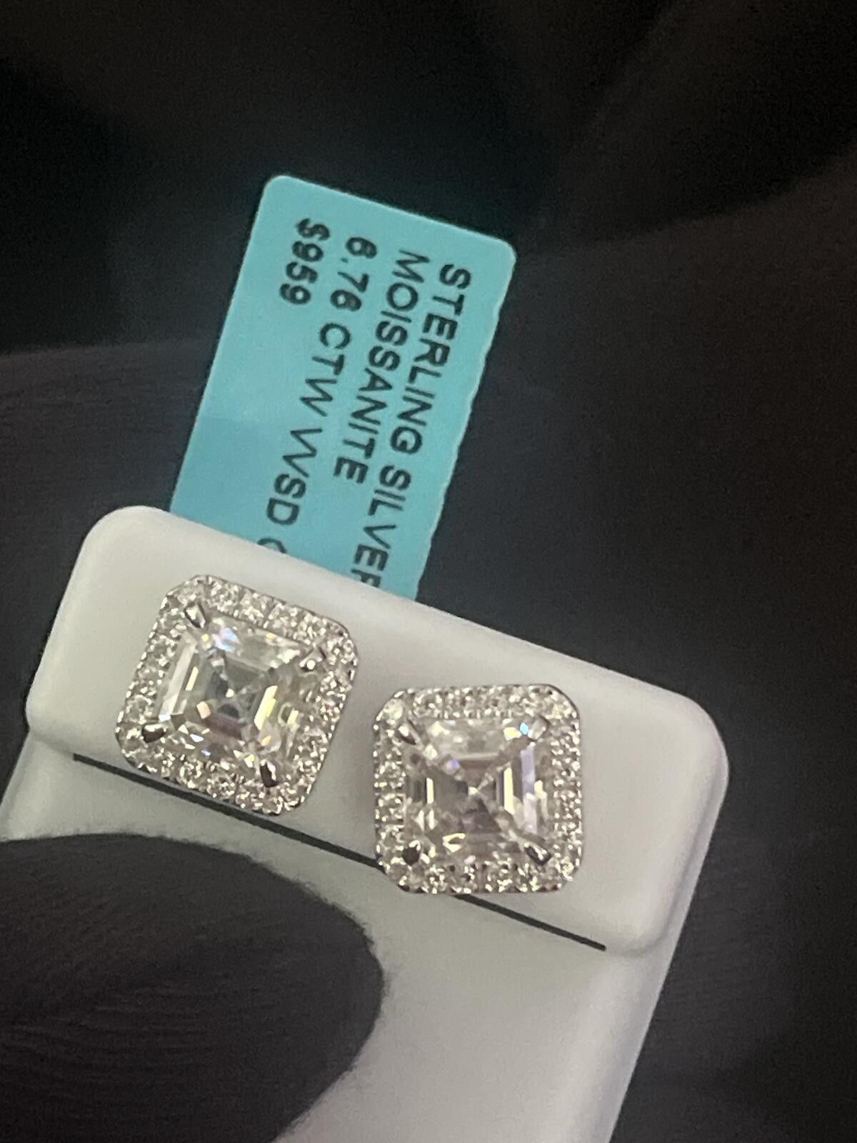 Other Moissanite, solid 925 sterling silver. Size ONE SIZE - 2 Thumbnail