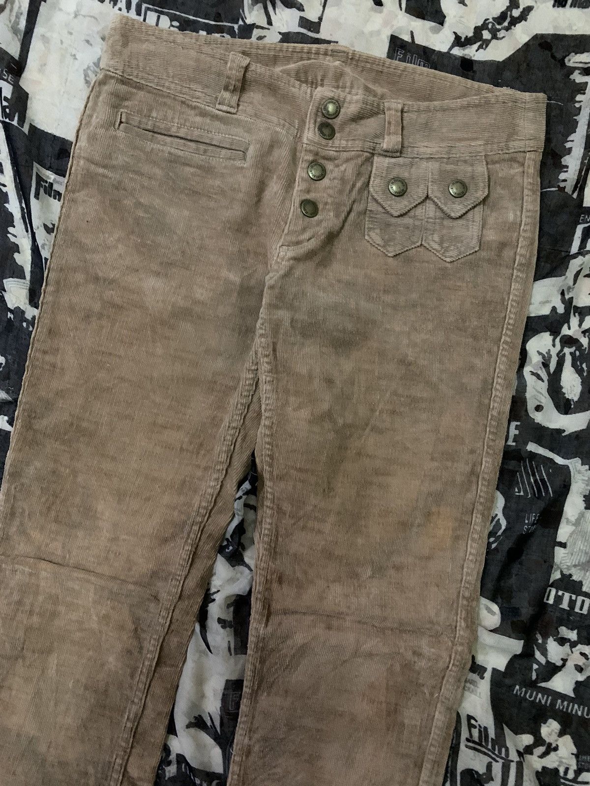 Hysteric Glamour 💥Vintage 90s Hysteric Glamour Corduroy Pant Size 29" - 6 Thumbnail