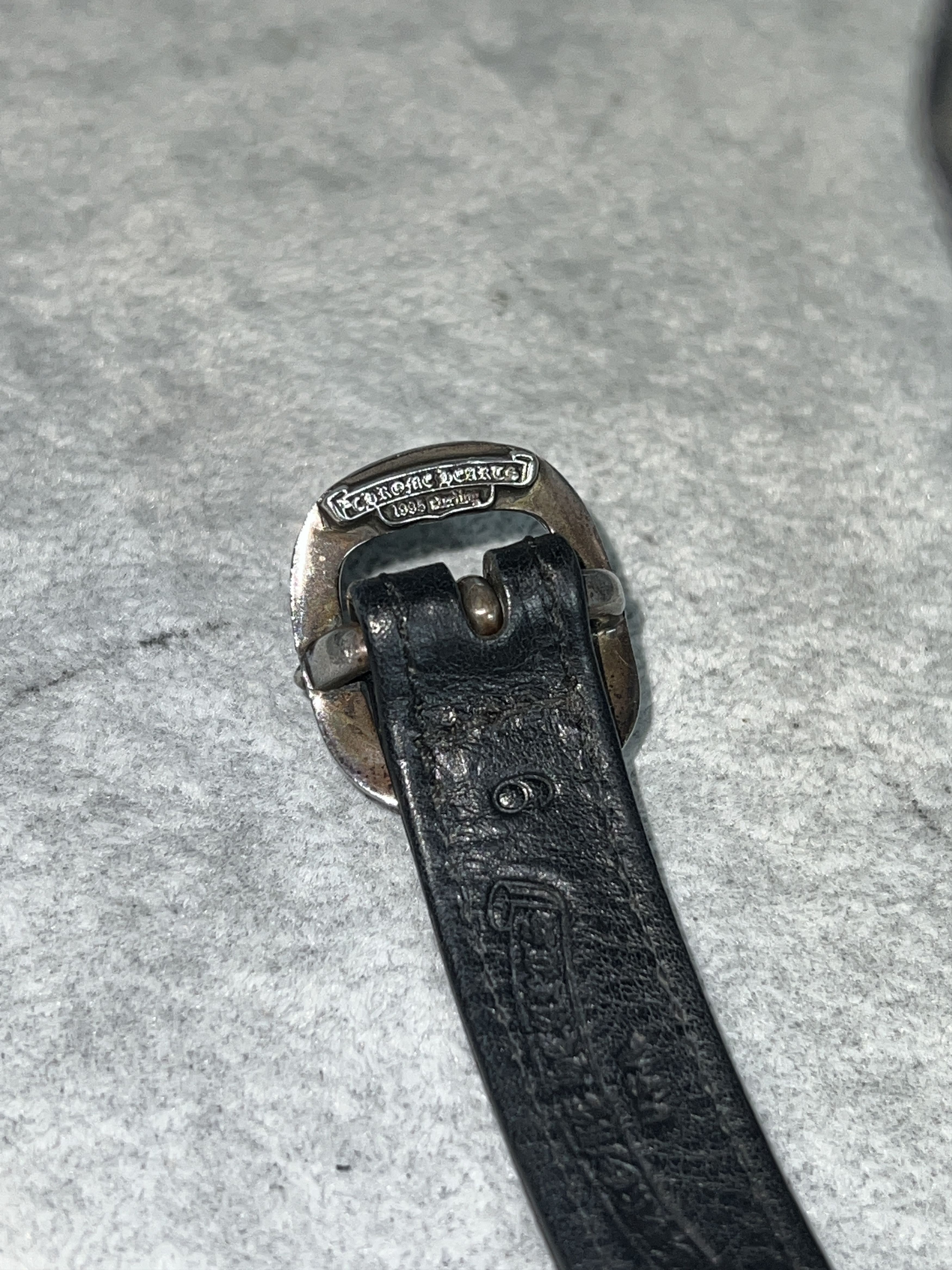 Chrome Hearts Chrome Hearts Leather Bracelet Cross Buckle 925 Size ONE SIZE - 9 Thumbnail