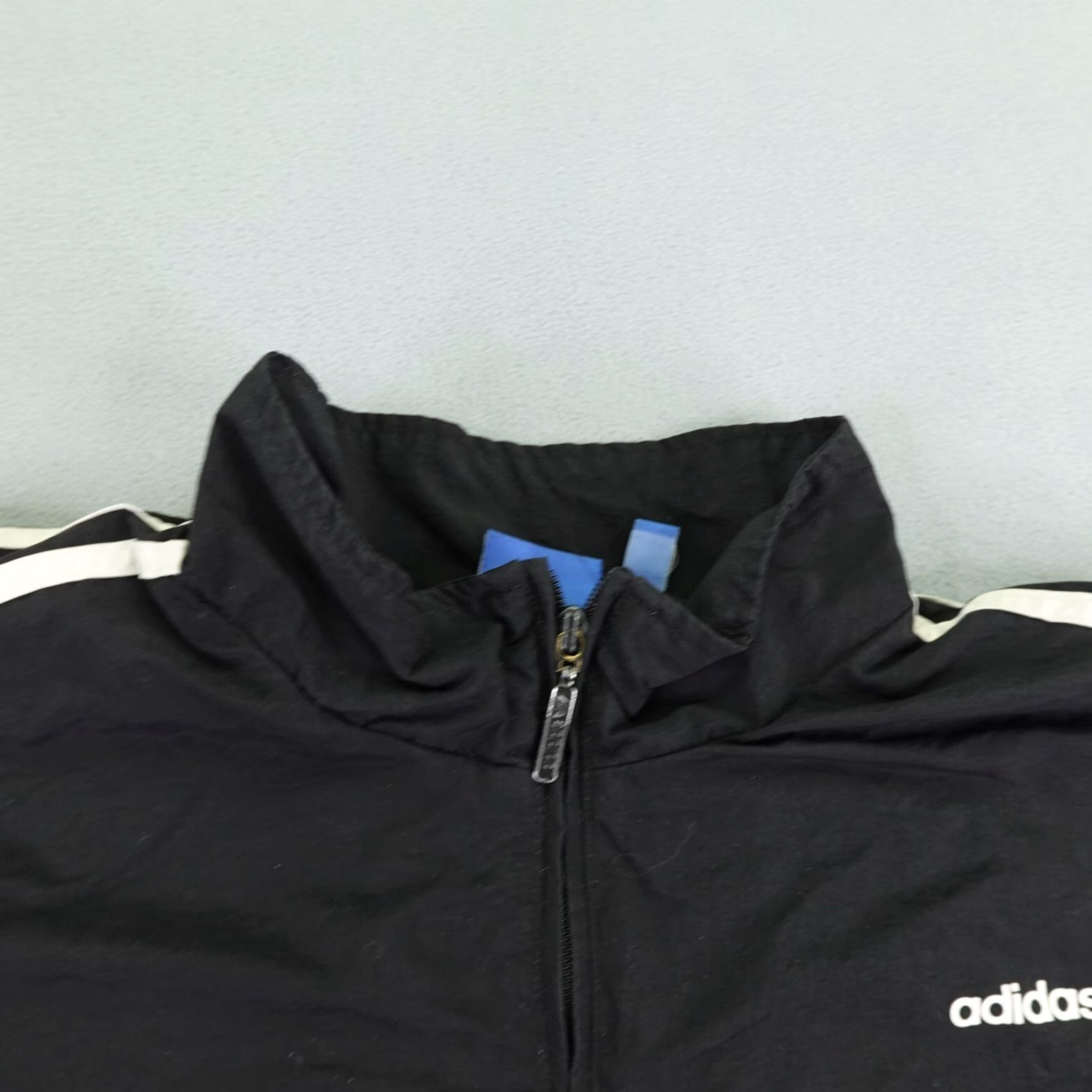 Adidas Adidas Jacket Track Coat Windbreaker Soccer Black 2XL XXL Mens Trefoil Size US XXL / EU 58 / 5 - 2 Thumbnail