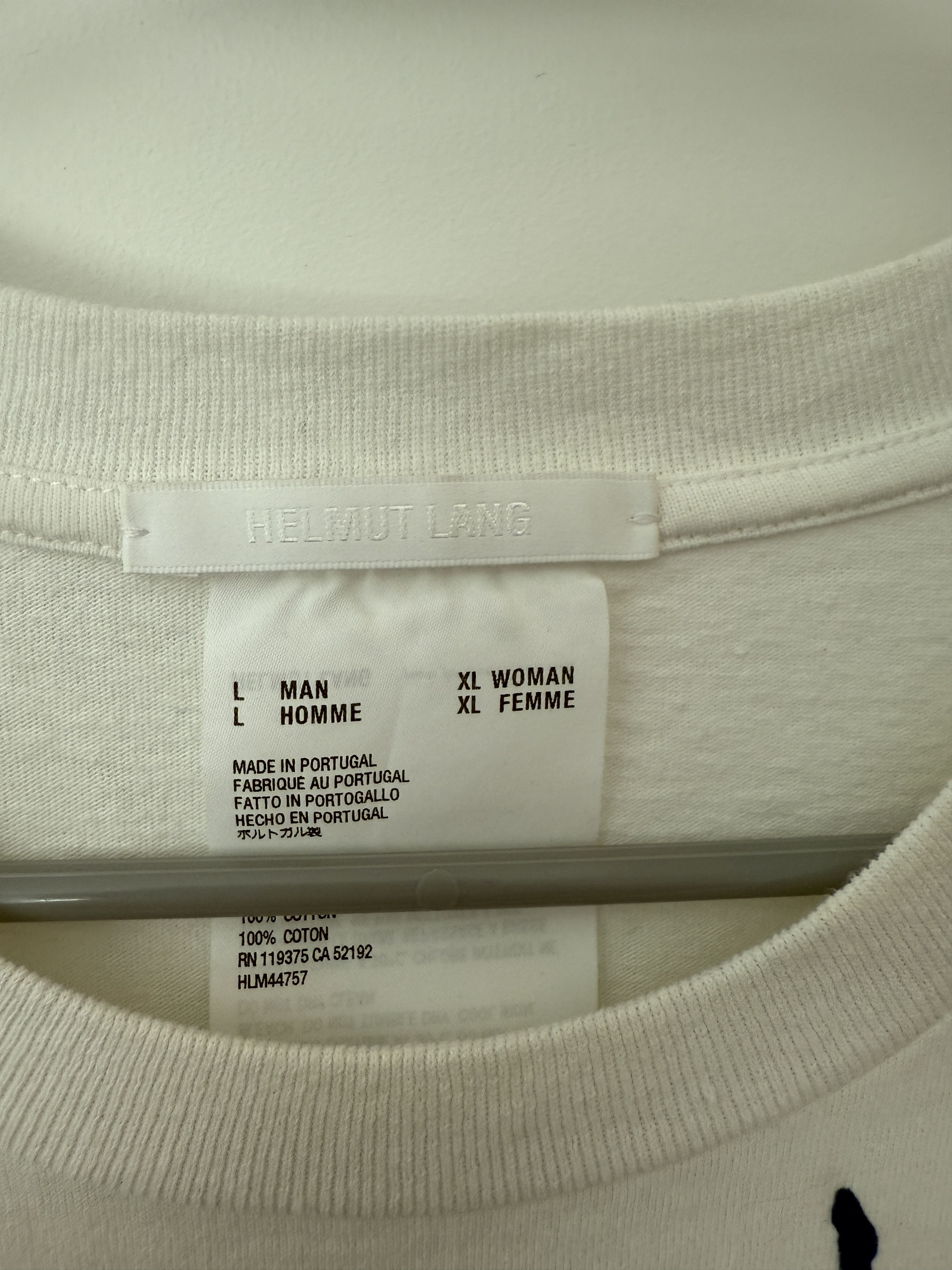 Helmut Lang Helmut Lang Standard Painter Tee White Large Size US L / EU 52-54 / 3 - 2 Thumbnail