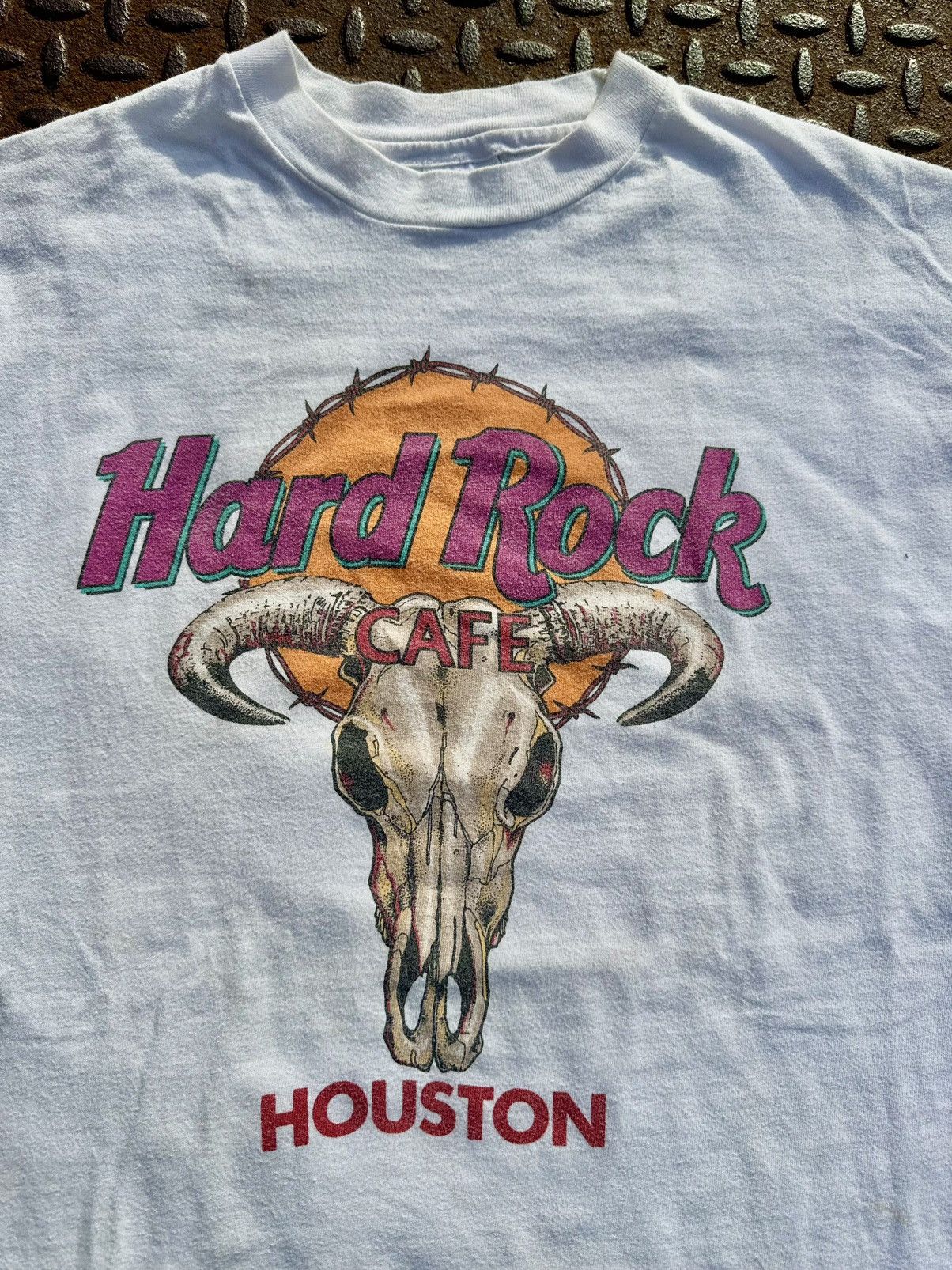 Band Tees × Hard Rock Cafe × Vintage 1996 Hard Rock Cafe Houston Vintage 90’s Texas T-Shirt Size US L / EU 52-54 / 3 - 4 Thumbnail