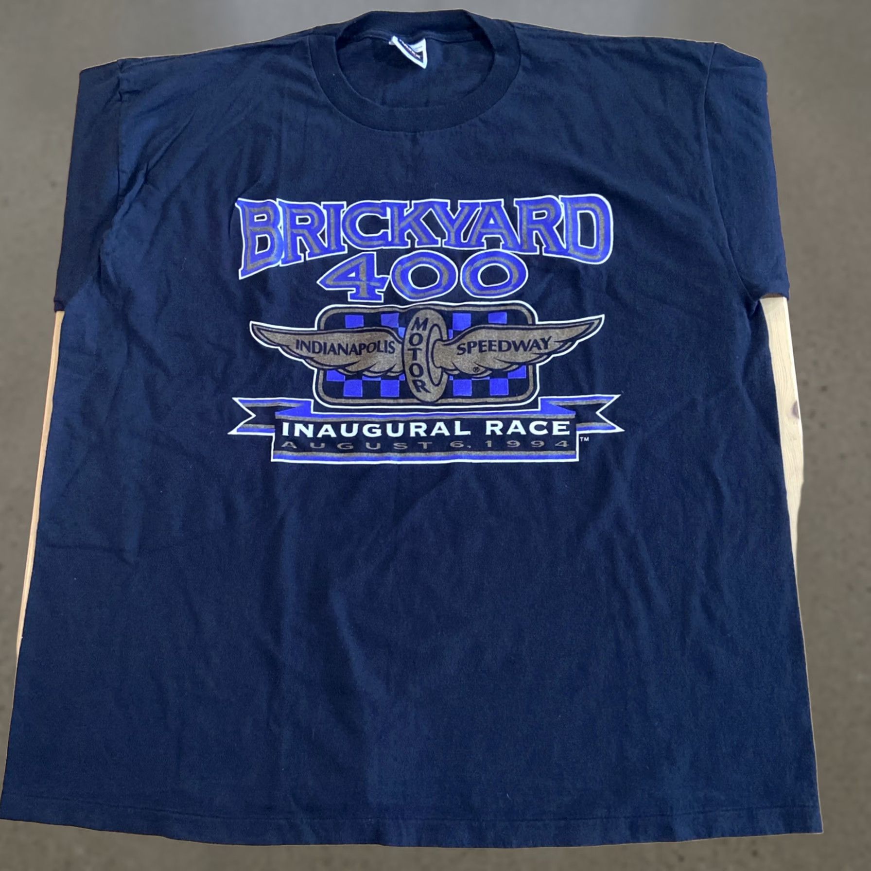 Chase Authentics VINTAGE NASCAR T-Shirt BRICKYARD 400 Inaugural Race 1994 2XL Black Mens Graphic Tee Size US XXL / EU 58 / 5 - 1 Thumbnail