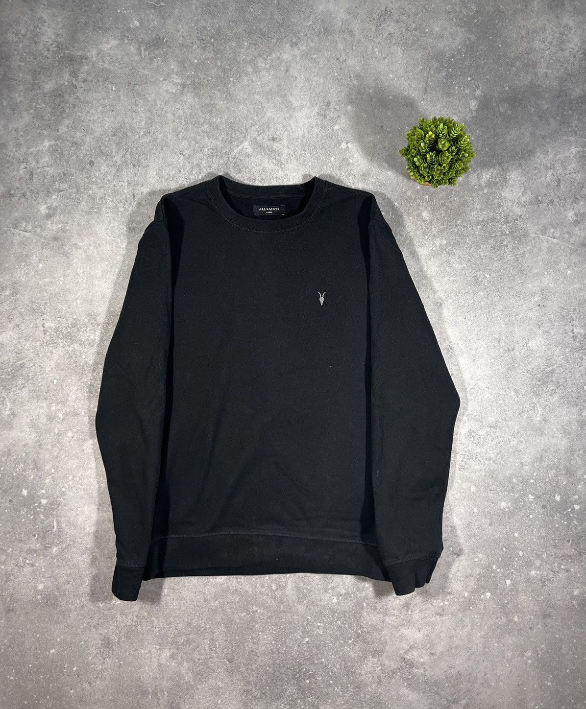 Allsaints Black AllSaints Logo Sweatshirt All Saints Crewneck Premium Size US L / EU 52-54 / 3 - 1 Thumbnail