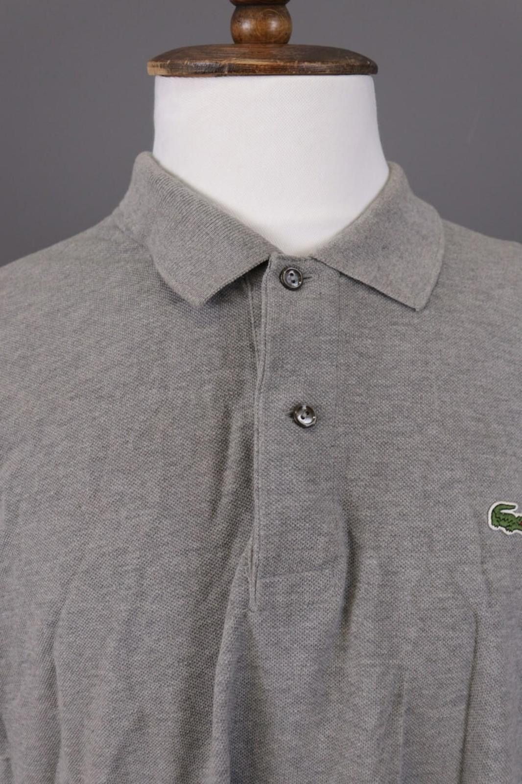 Lacoste Lacoste Classic Fit Gray Summer Polo Shirt Size 8 / 3XL Size US XXL / EU 58 / 5 - 6 Thumbnail