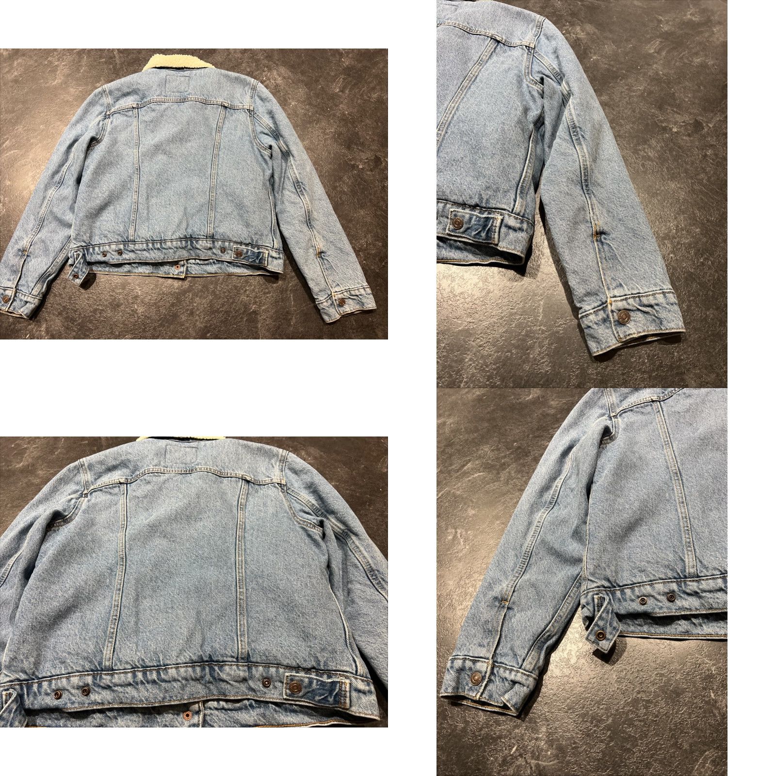 Levi's Levi's Men's Sherpa Denim Trucker Jacket Faded Medium Blue Size US M / EU 48-50 / 2 - 8 Thumbnail