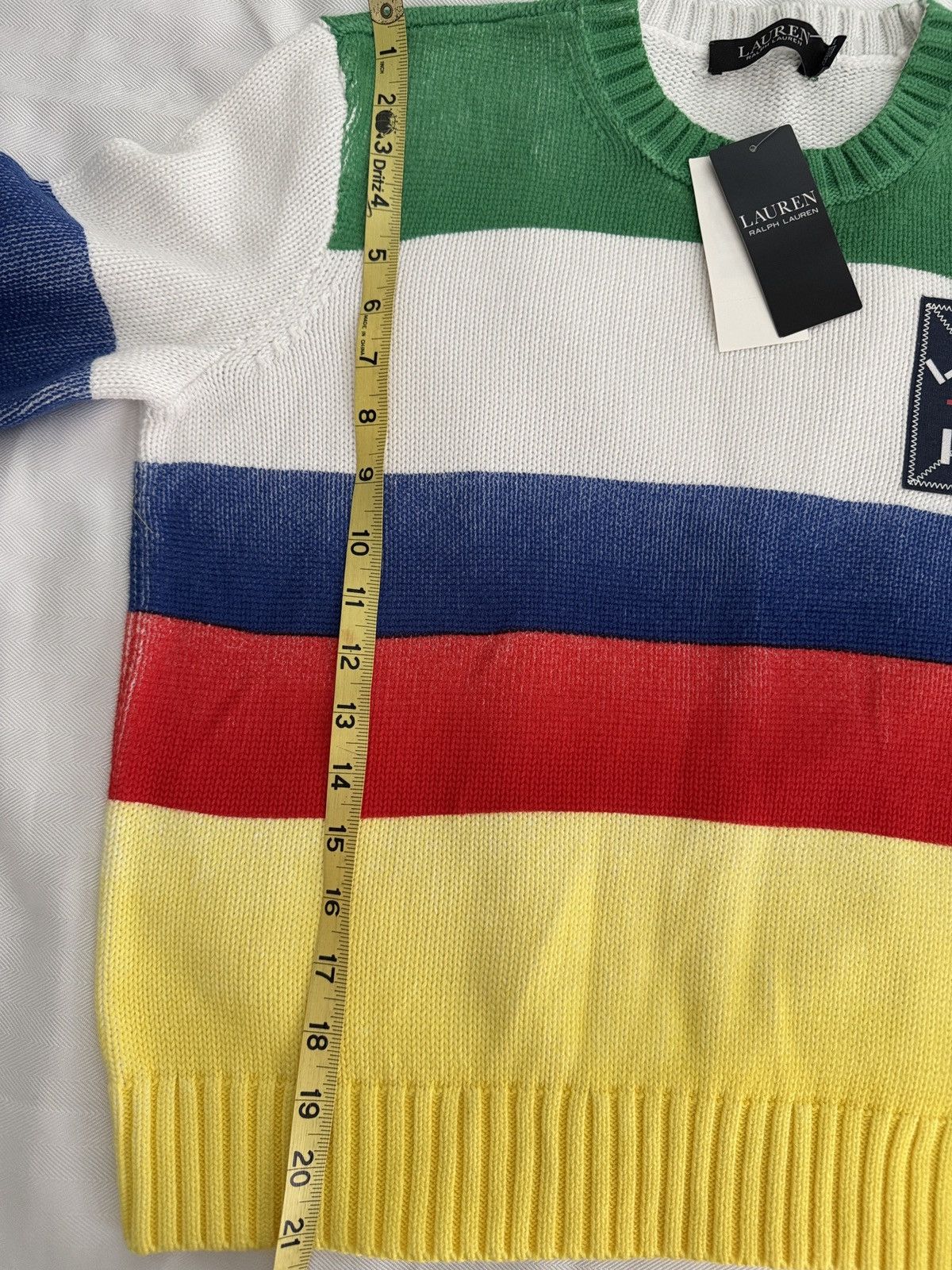 Ralph Lauren Lauren Ralph Lauren Striped Crewneck Sweater Size S / US 4 / IT 40 - 8 Thumbnail