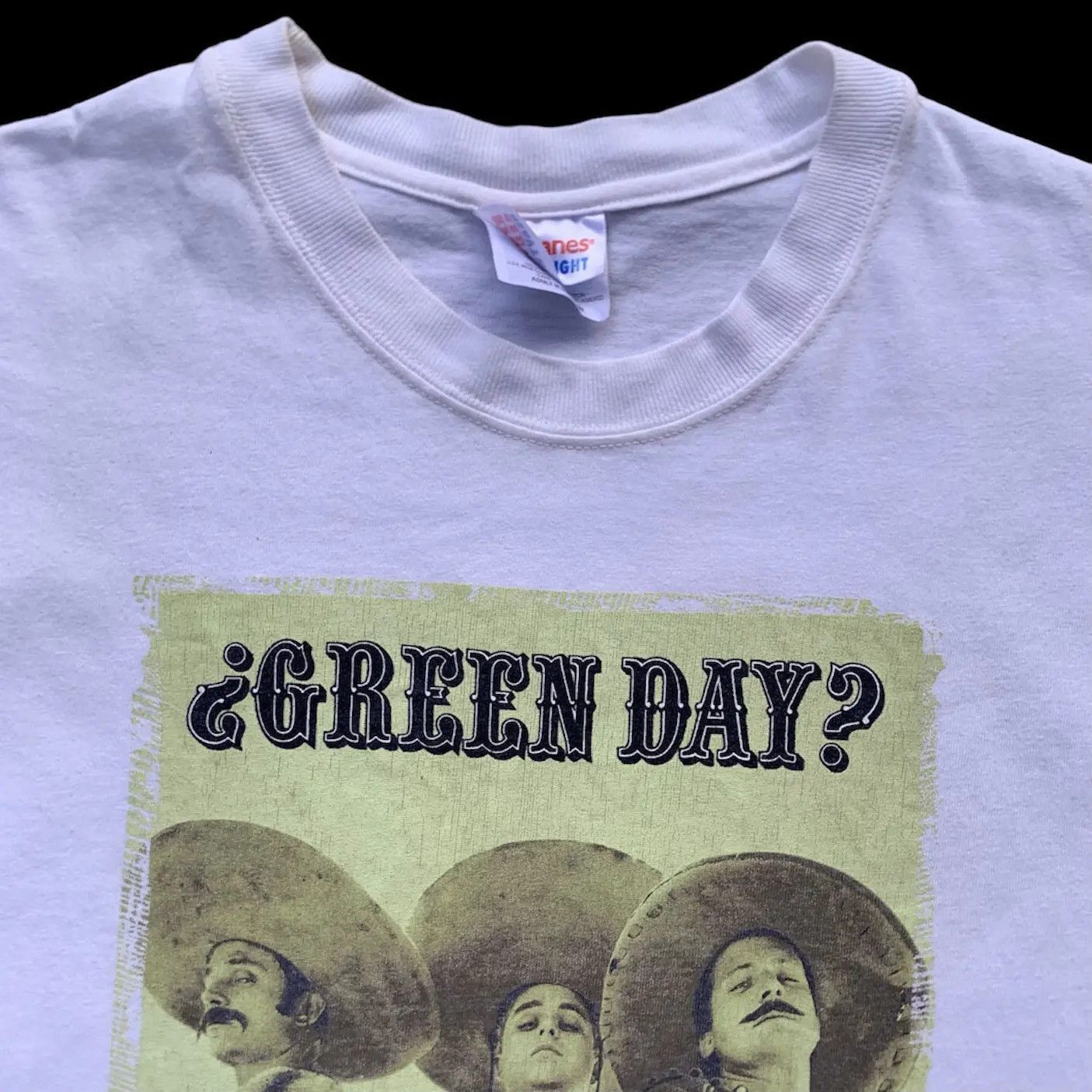 Band Tees Vintage 00s Green Day Warning Tour Tee White Punk Rock Merch Size US M / EU 48-50 / 2 - 5 Thumbnail