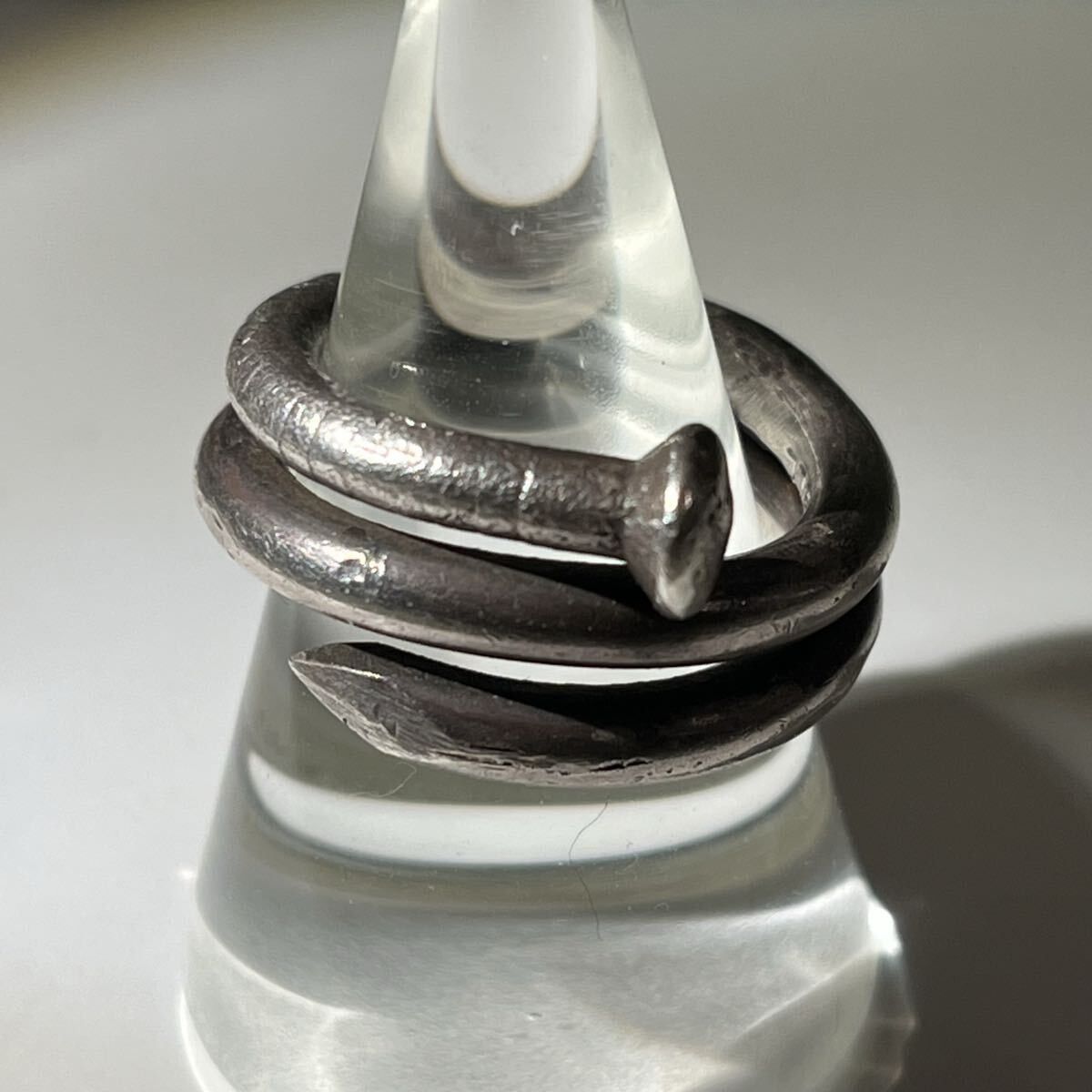 Carol Christian Poell Carol Christian Poell Spiral Nail Silver Ring MM/2145 Size ONE SIZE - 1 Thumbnail