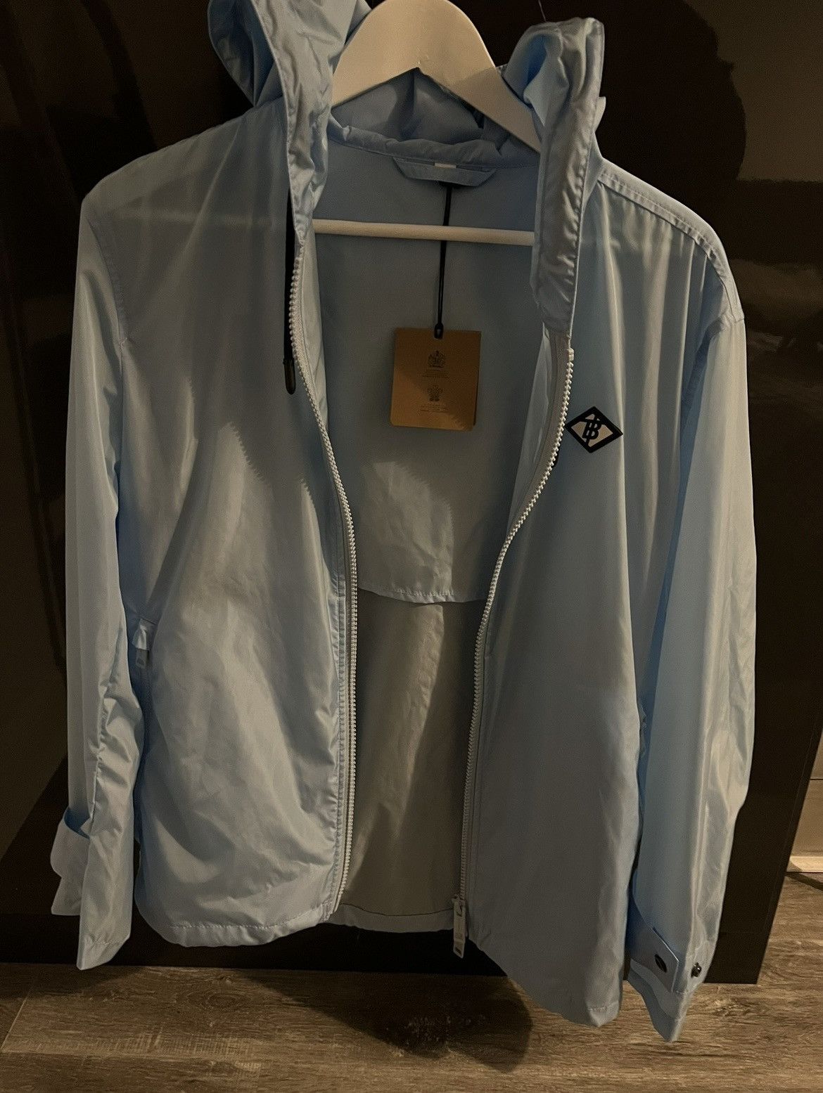 image of Burberry Windbreaker Blue, Men's (Size XS)