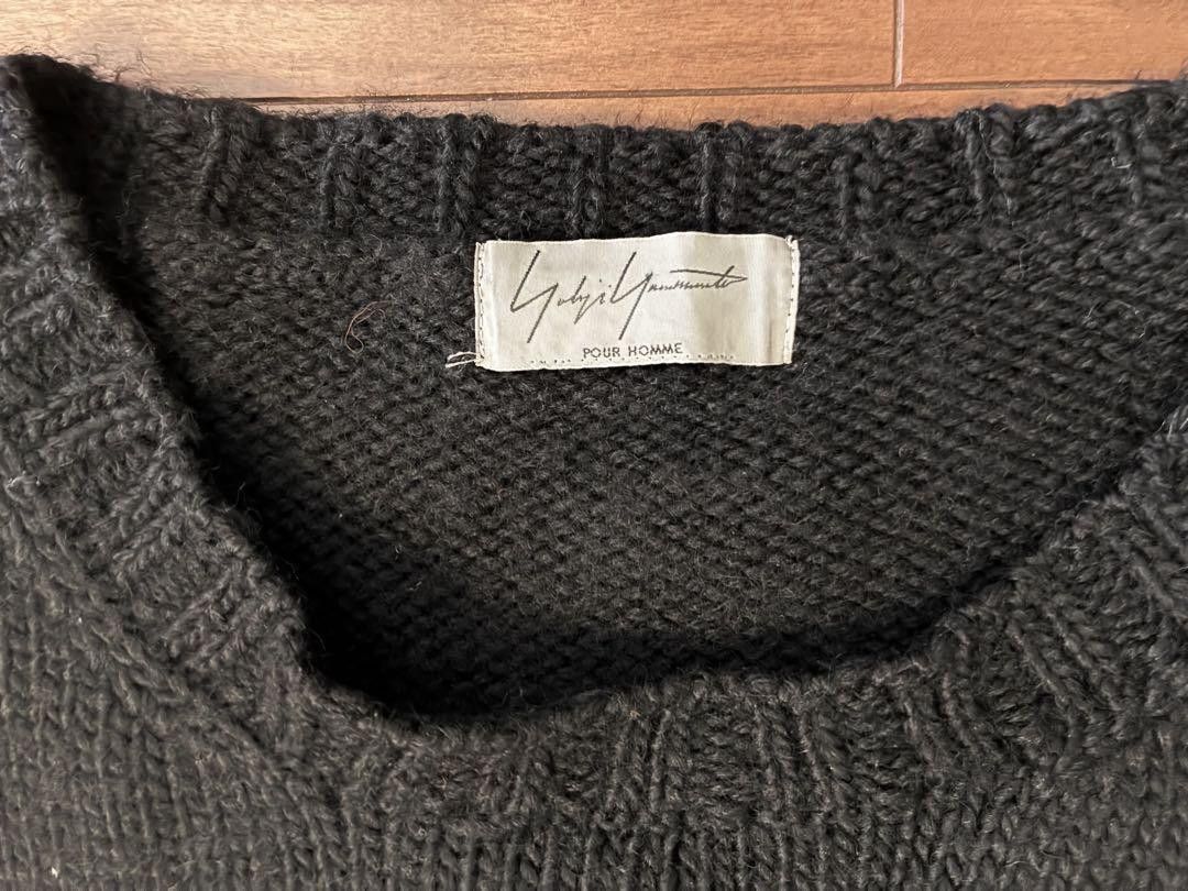 Yohji Yamamoto POUR HOMME archive 11aw hand printed knit Size US L / EU 52-54 / 3 - 3 Thumbnail