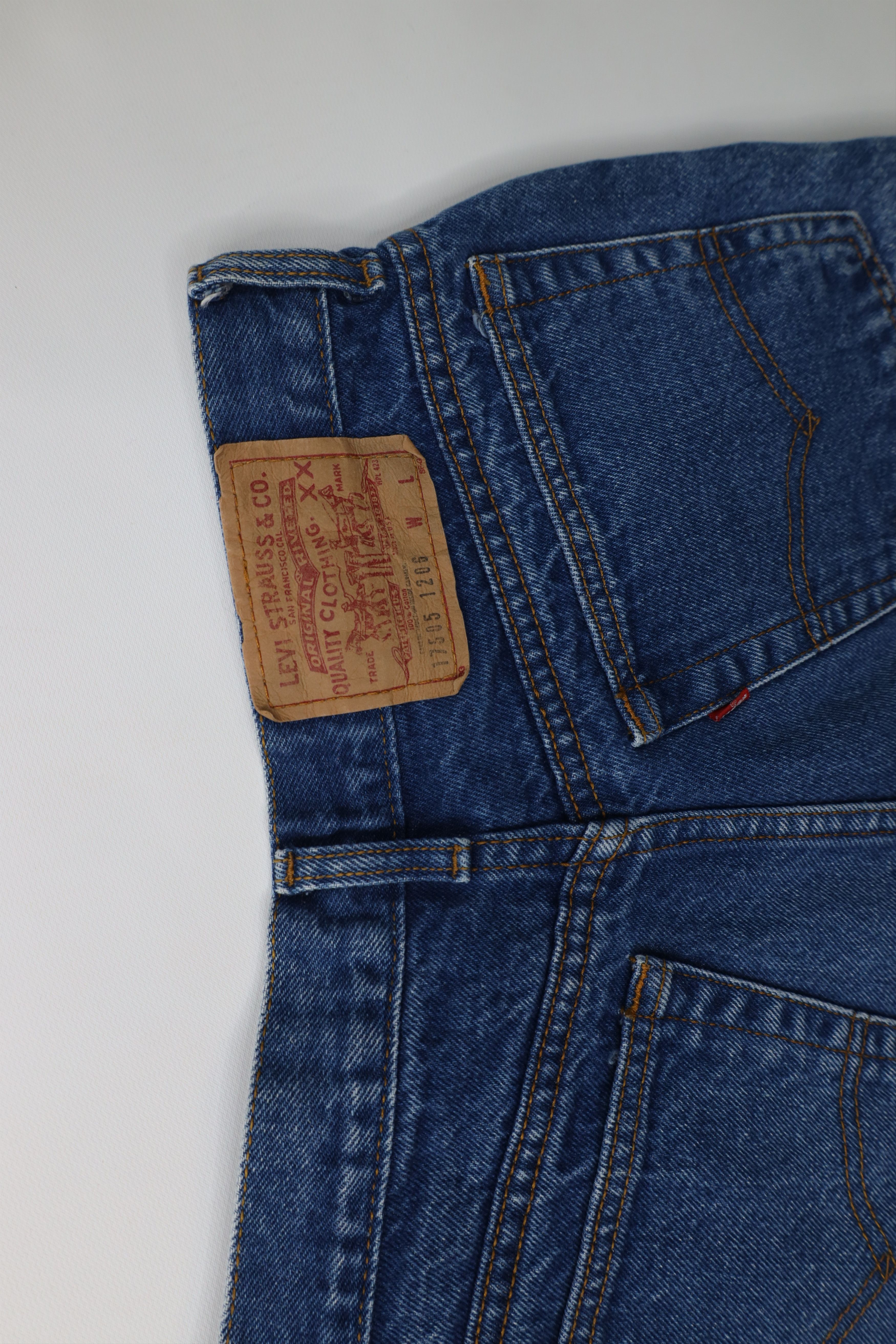 Levi's Vintage 80s 90s Levis 17505xx Relaxed Tapered Leg Jeans USA Size 29" - 14 Thumbnail