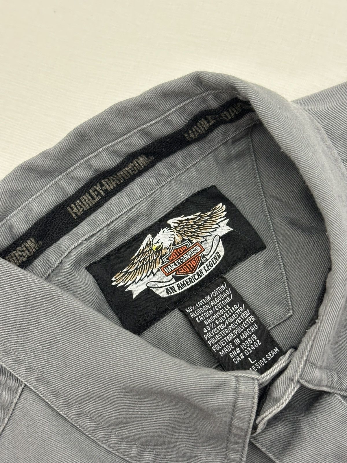 Harley Davidson Vintage Harley Davidson Motorcycle Hog Embroidered Mechanic Size US L / EU 52-54 / 3 - 7 Thumbnail